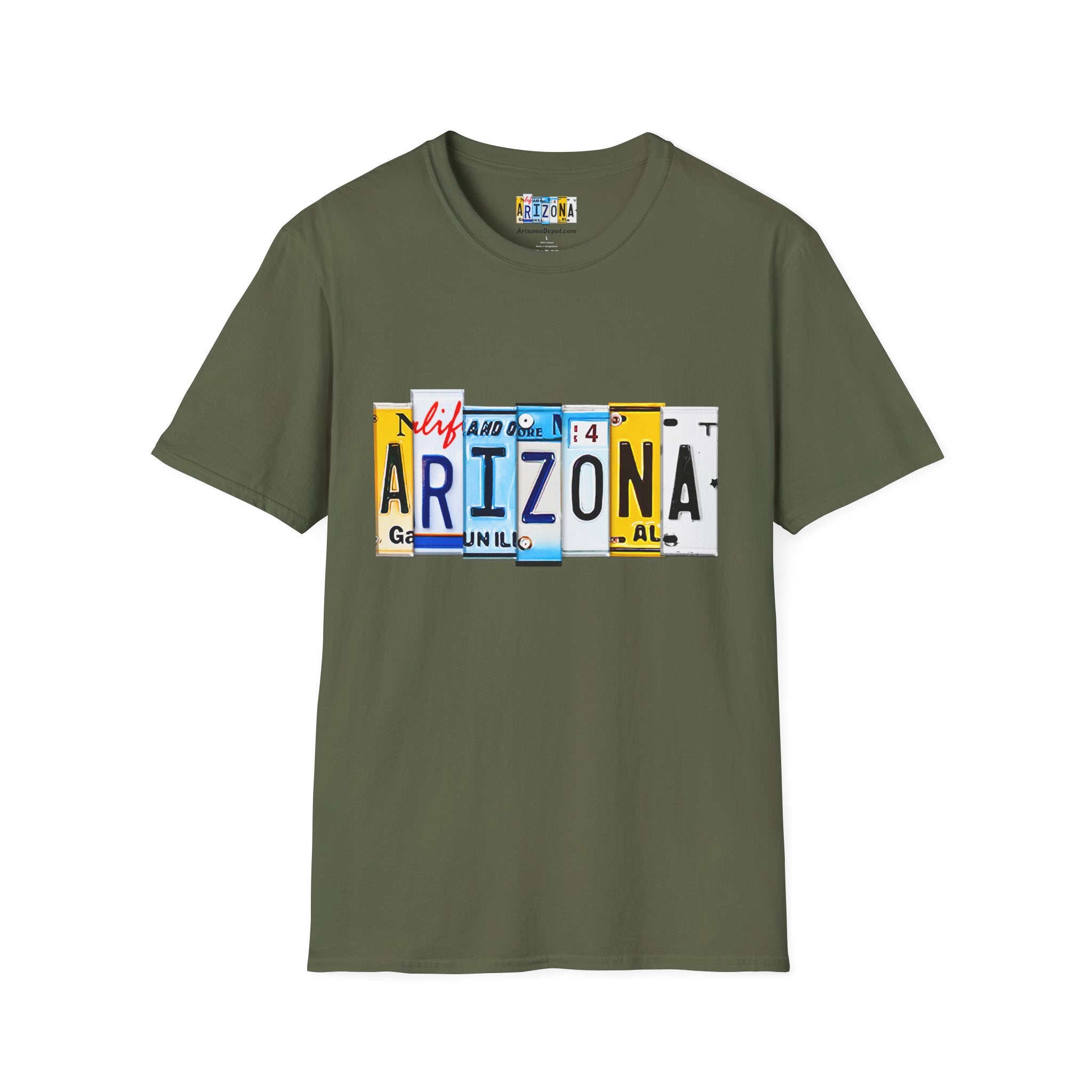 Arizona License Plate Collage T-Shirt | State Graphic Tee
