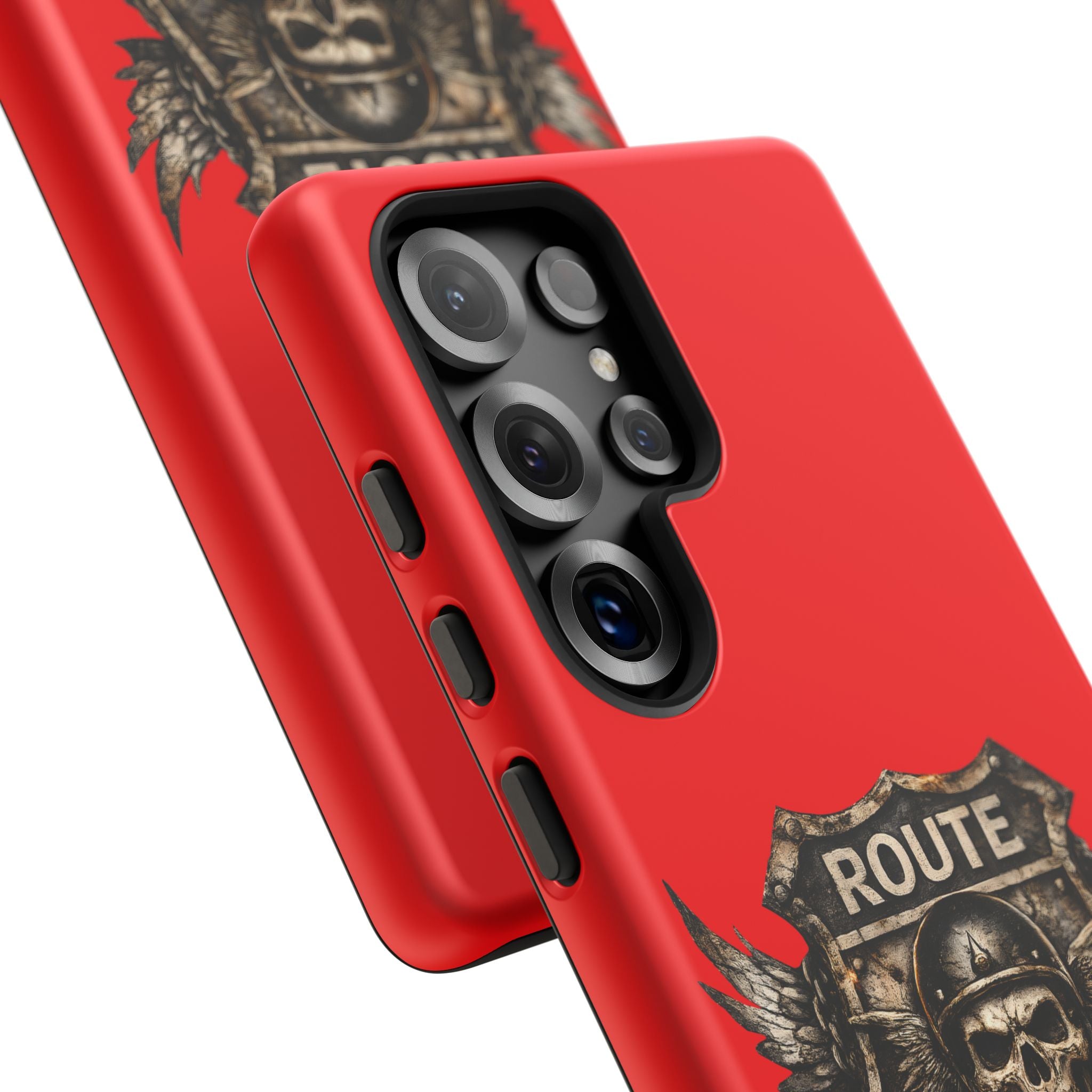Route 66 Skull Helmet phone case | Motorcycle emblem, Ride the Legend