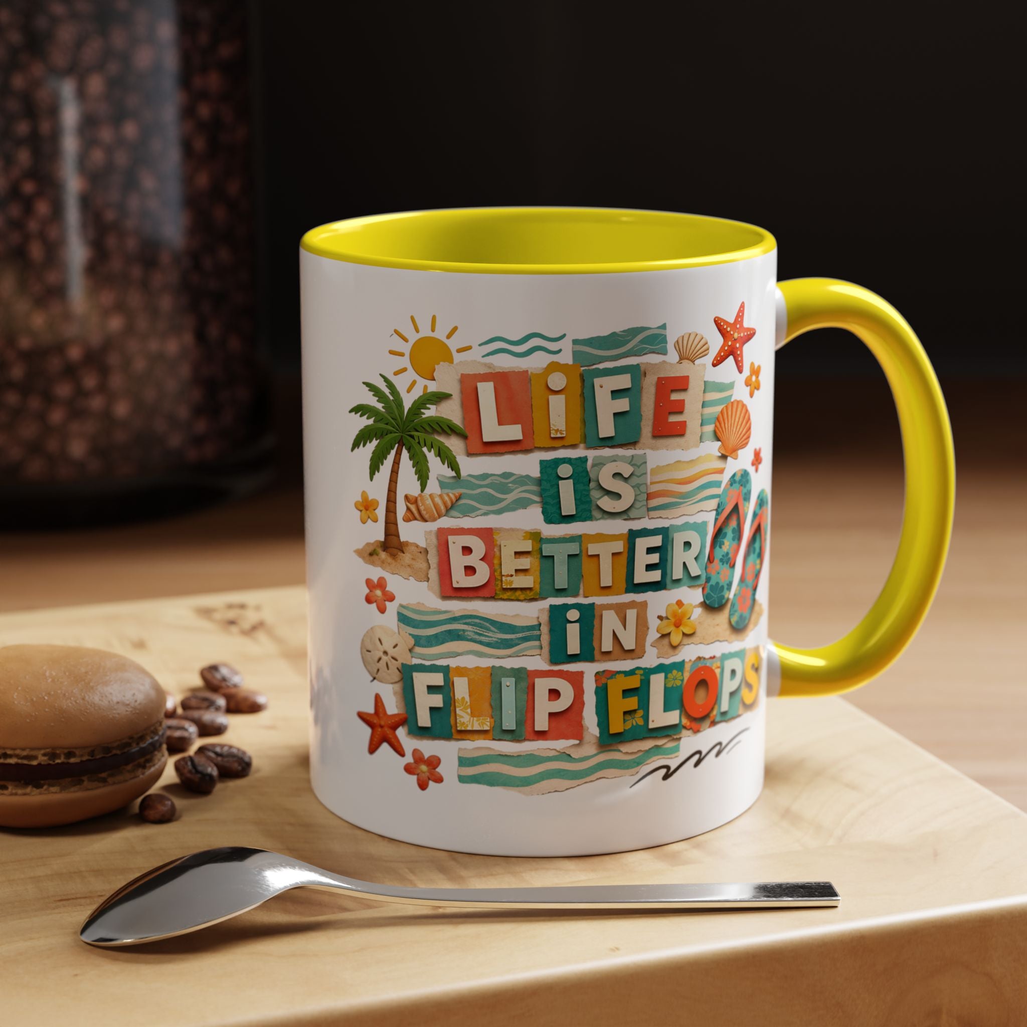 Life Is Better in Flip Flops Mug | Beach Summer Coffee Cup