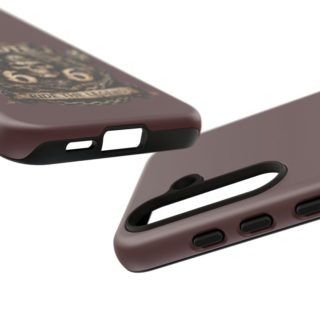 Route 66 Skull Helmet phone case | Motorcycle emblem, Ride the Legend