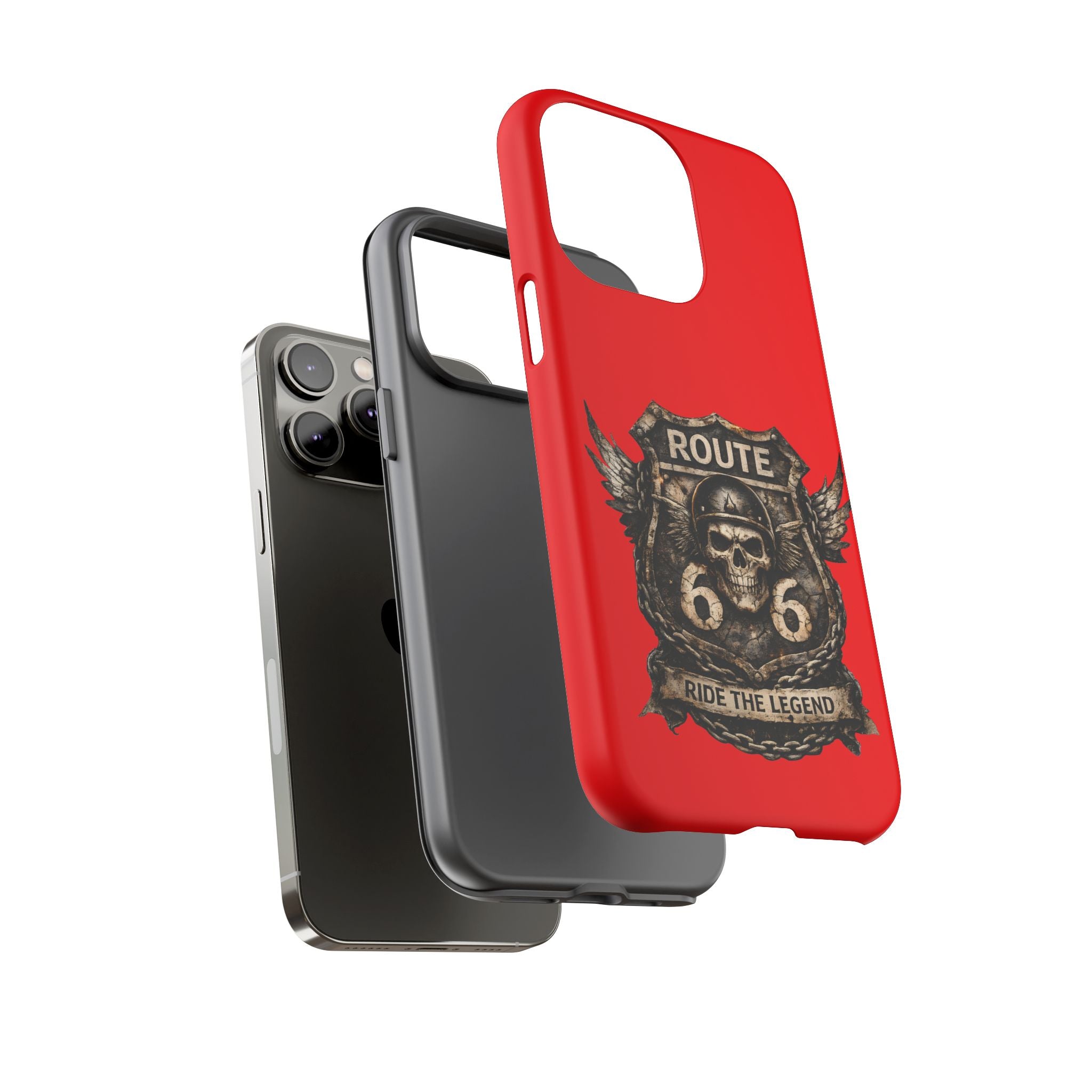 Route 66 Skull Helmet phone case | Motorcycle emblem, Ride the Legend
