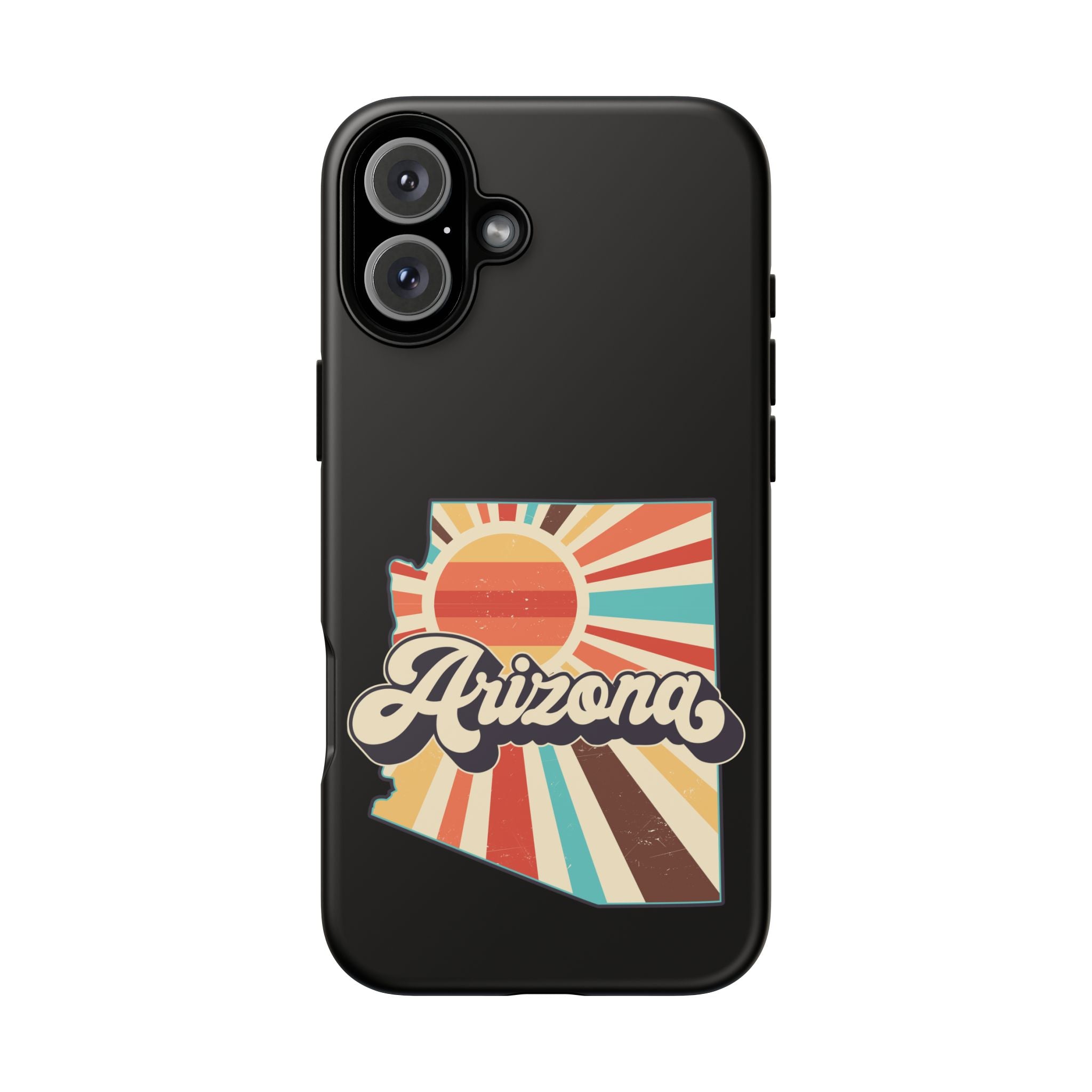 Arizona State Outline Retro Sunset Phone Case | AZ Tough Case