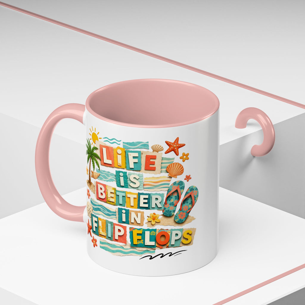 Life Is Better in Flip Flops Mug | Beach Summer Coffee Cup