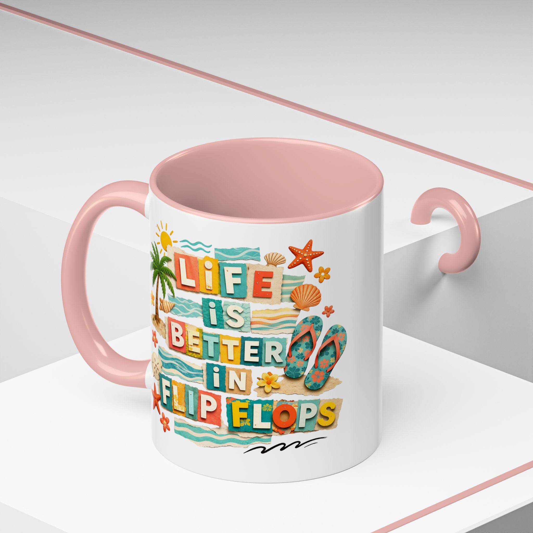 Life Is Better in Flip Flops Mug | Beach Summer Coffee Cup