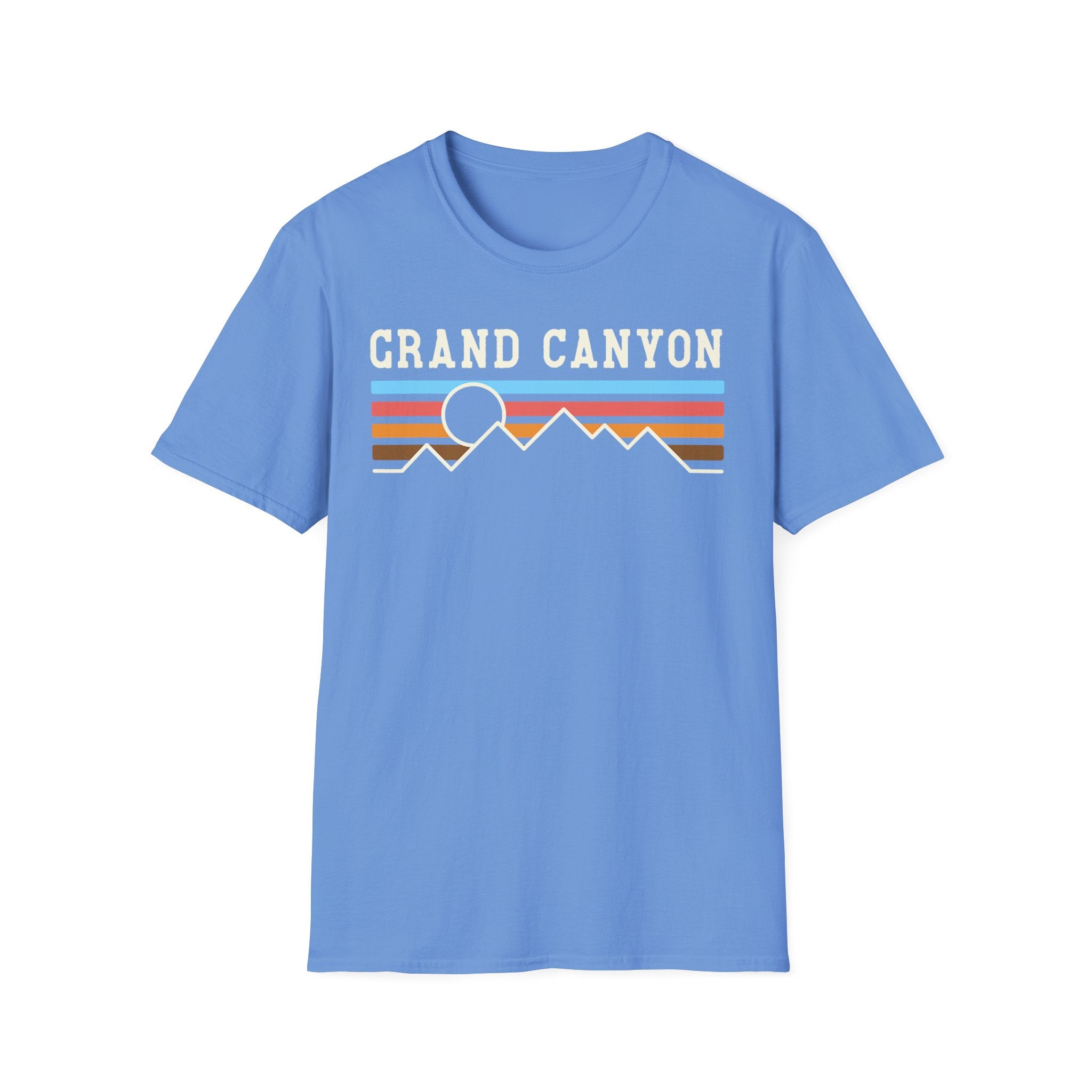 Grand Canyon Retro Sunset T-Shirt | Printed Front and Back National Park Landscape