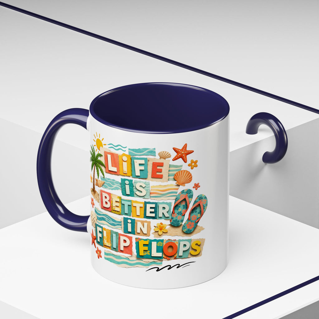 Life Is Better in Flip Flops Mug | Beach Summer Coffee Cup