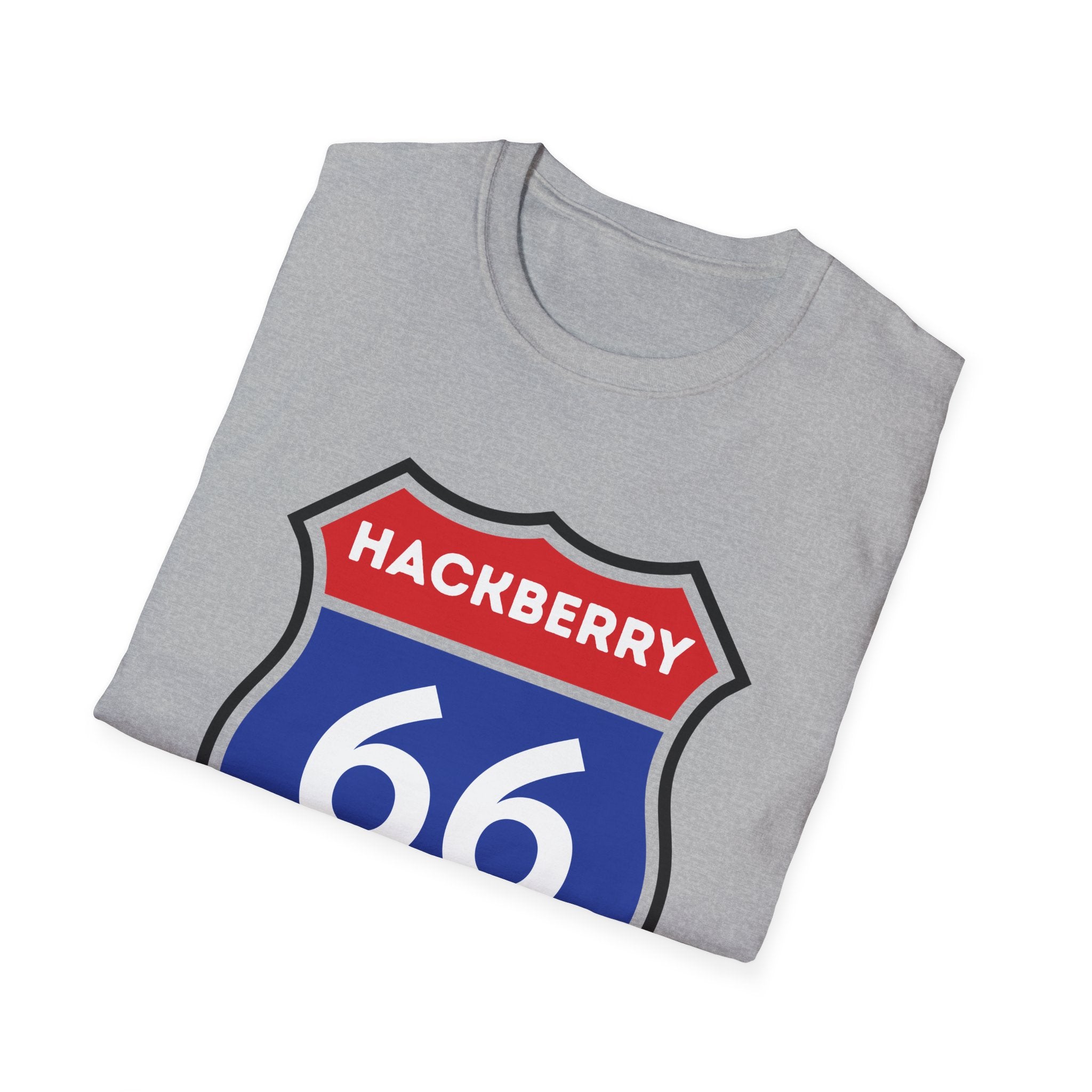 Hackberry 66 Shield T-Shirt | Route 66 Road Sign Tee