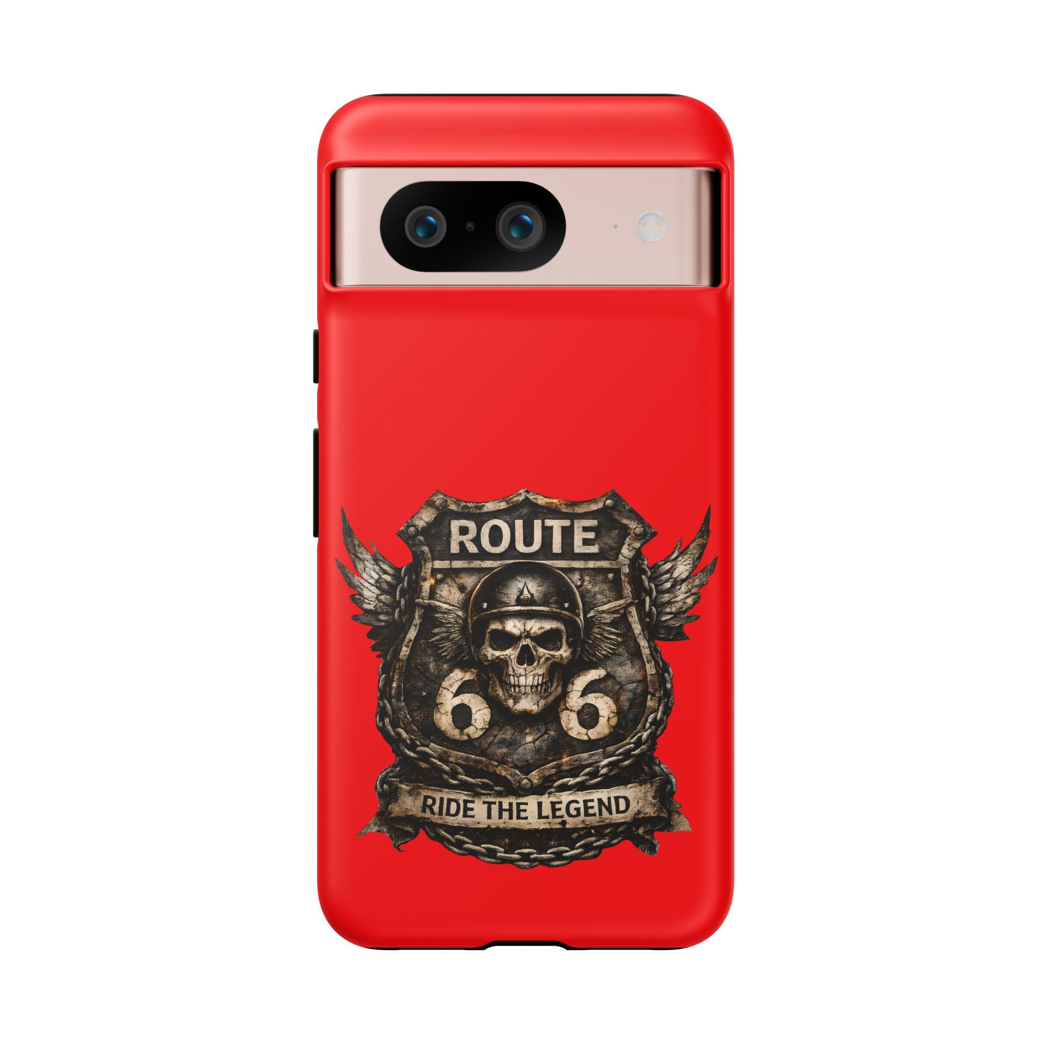 Route 66 Skull Helmet phone case | Motorcycle emblem, Ride the Legend