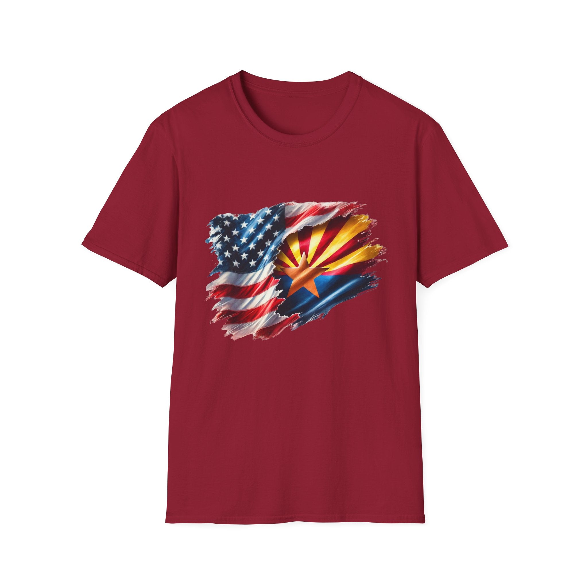 Arizona Flag with American Flag T-Shirt | Patriotic State Pride Tee