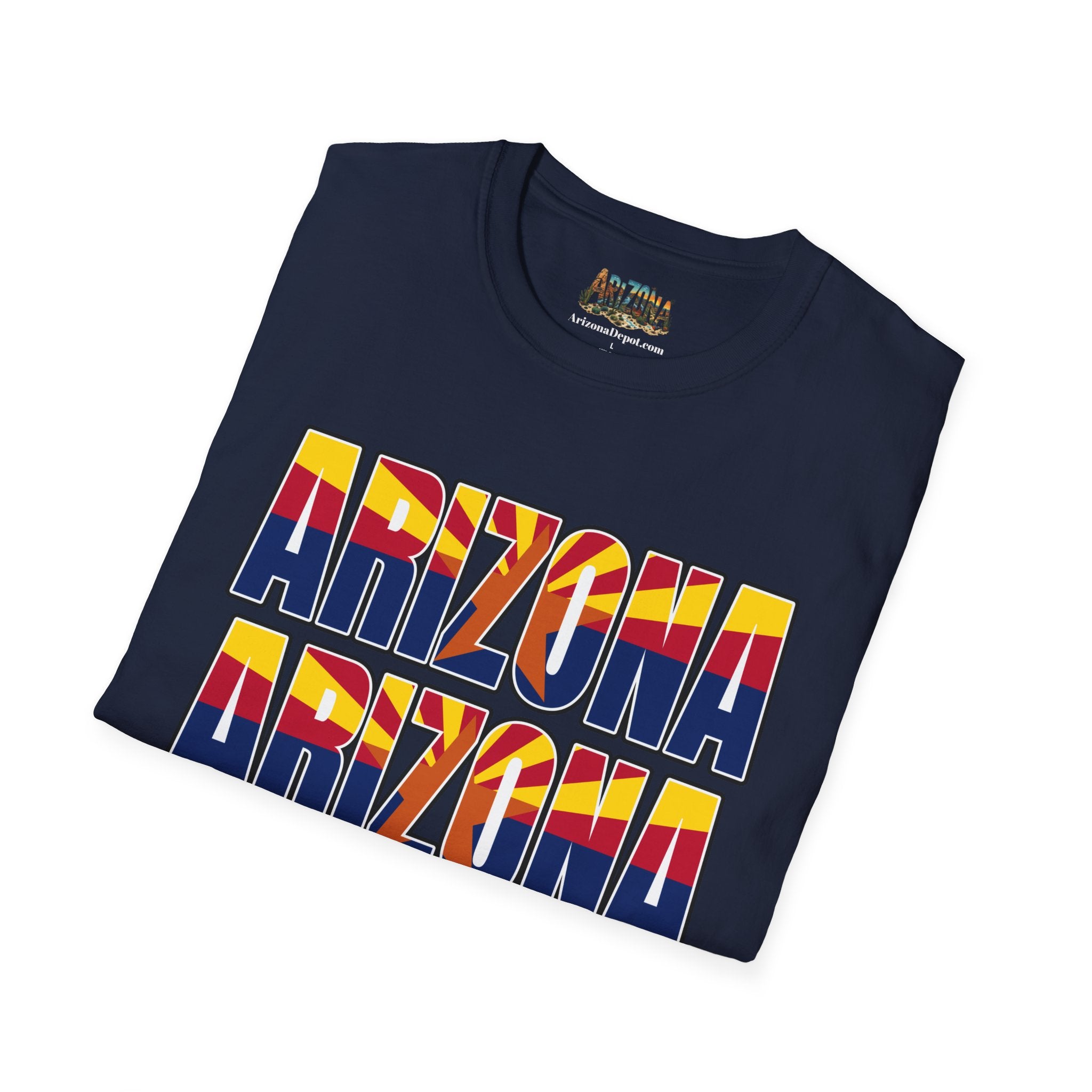 Arizona Retro Logo T‑Shirt — Vintage Sunset State Pride Tee