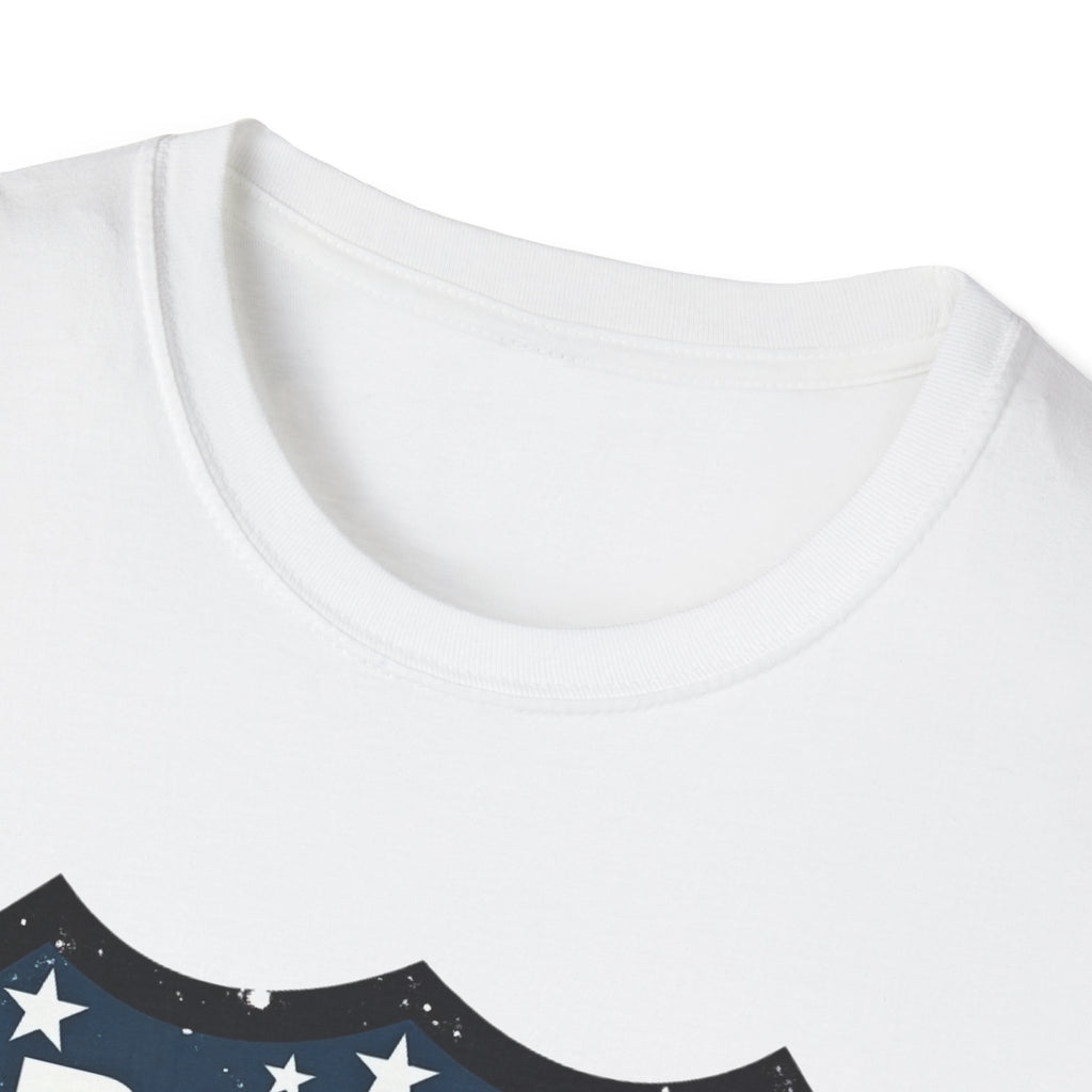 Route 66 Shield T-Shirt | American Flag Vintage Road Sign