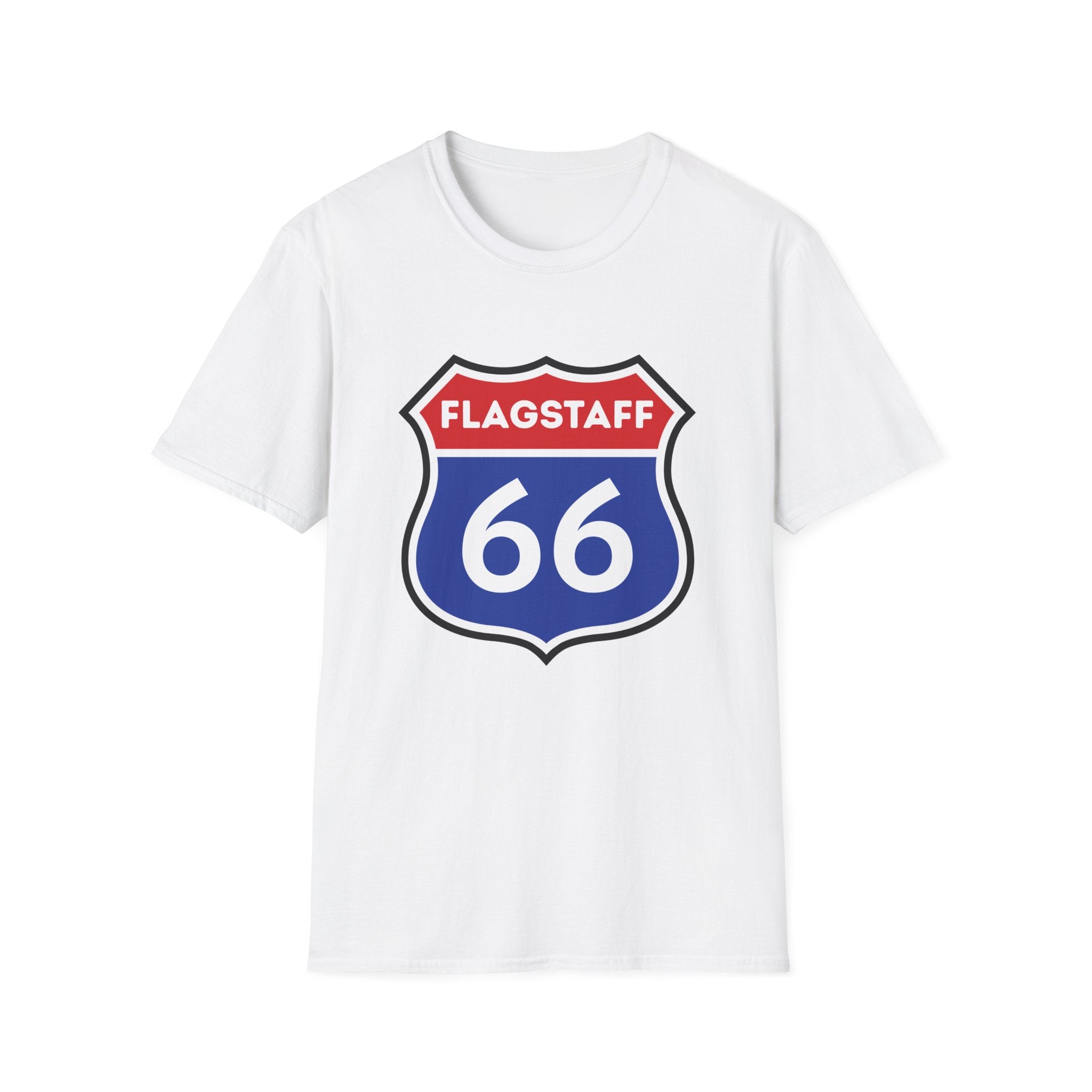 Flagstaff Route 66 Shield T-Shirt | Vintage Highway Sign Tee