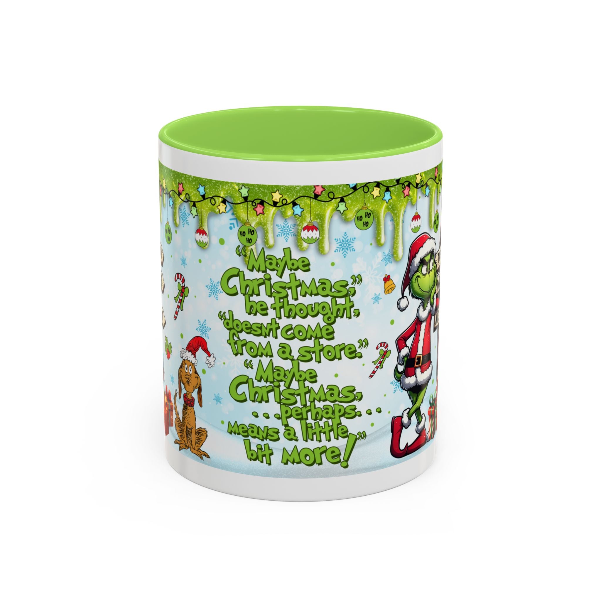 Grinch Christmas Mug | Colorful 11oz 15oz Ceramic Coffee Cup
