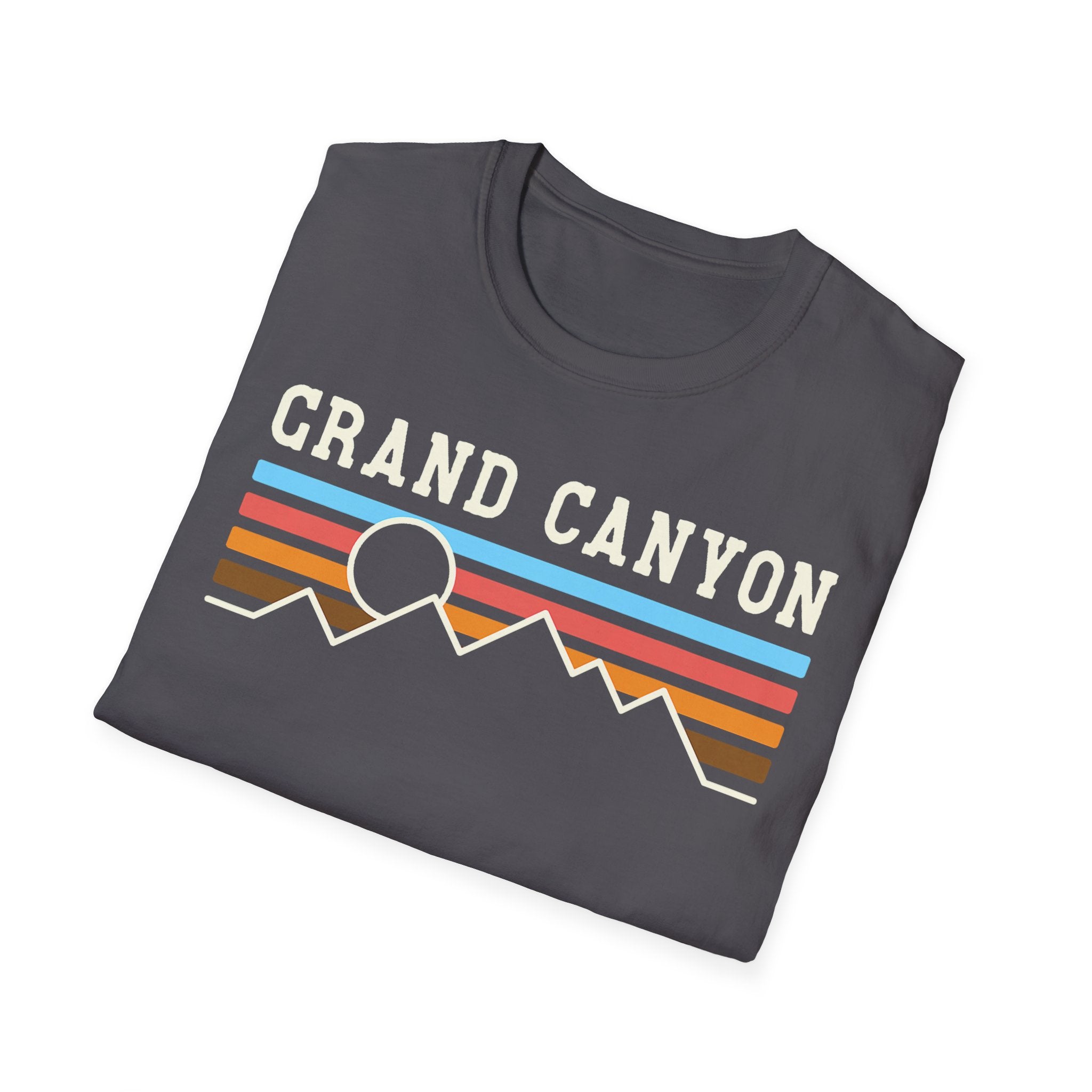 Grand Canyon Retro Sunset T-Shirt | Printed Front and Back National Park Landscape