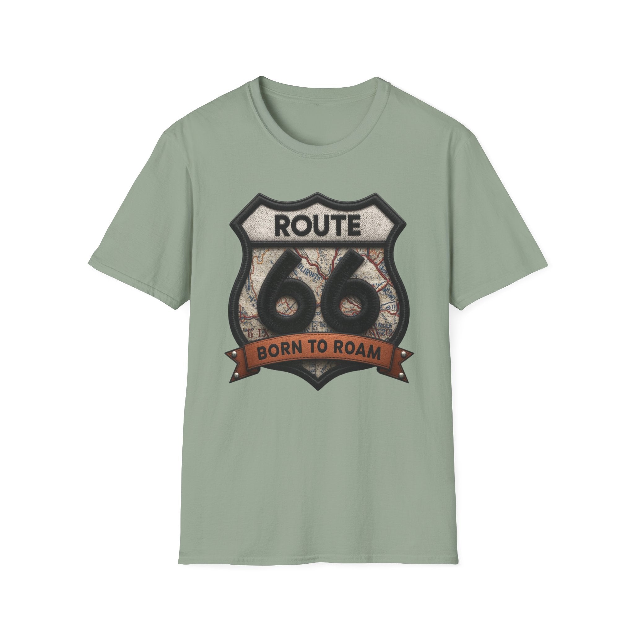 Route 66 Born to Roam T-Shirt | Vintage Highway Shield Tee