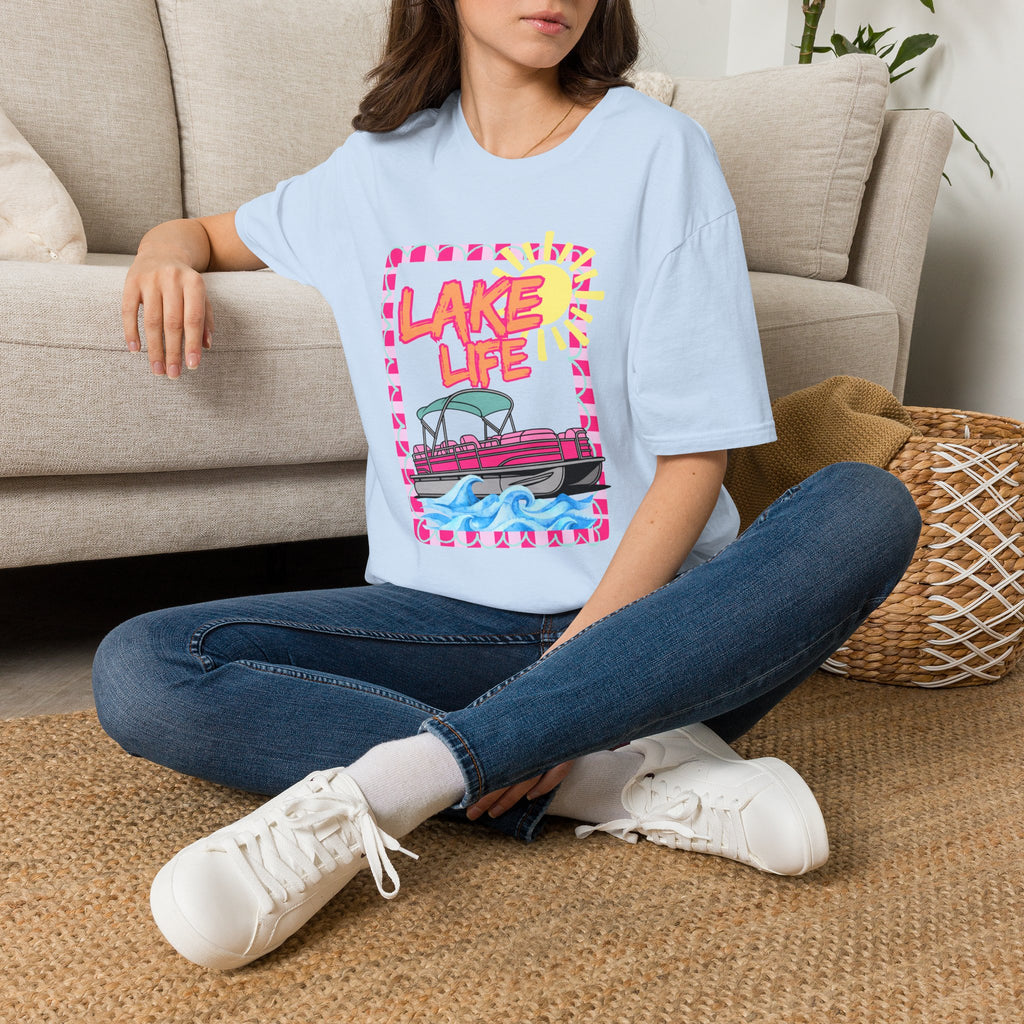 Lake Life Pontoon Boat T-Shirt | Summer Lake Vibes