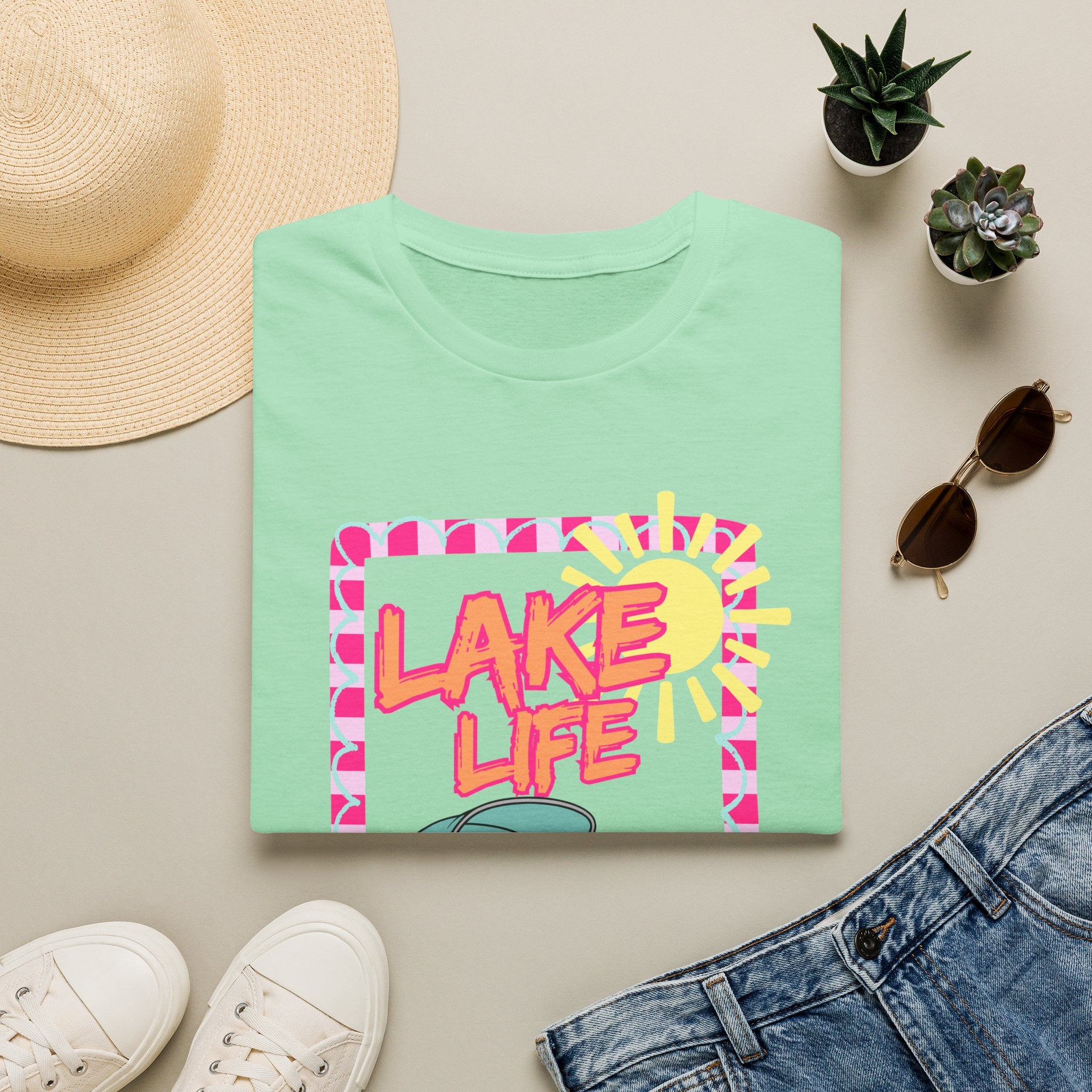 Lake Life Pontoon Boat T-Shirt | Summer Lake Vibes