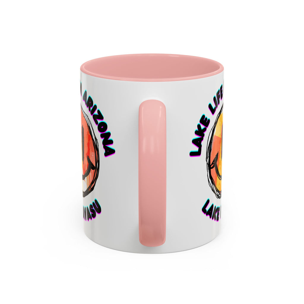 Lake Life in Arizona Smiley Mug | Lake Havasu Accent Coffee Mug