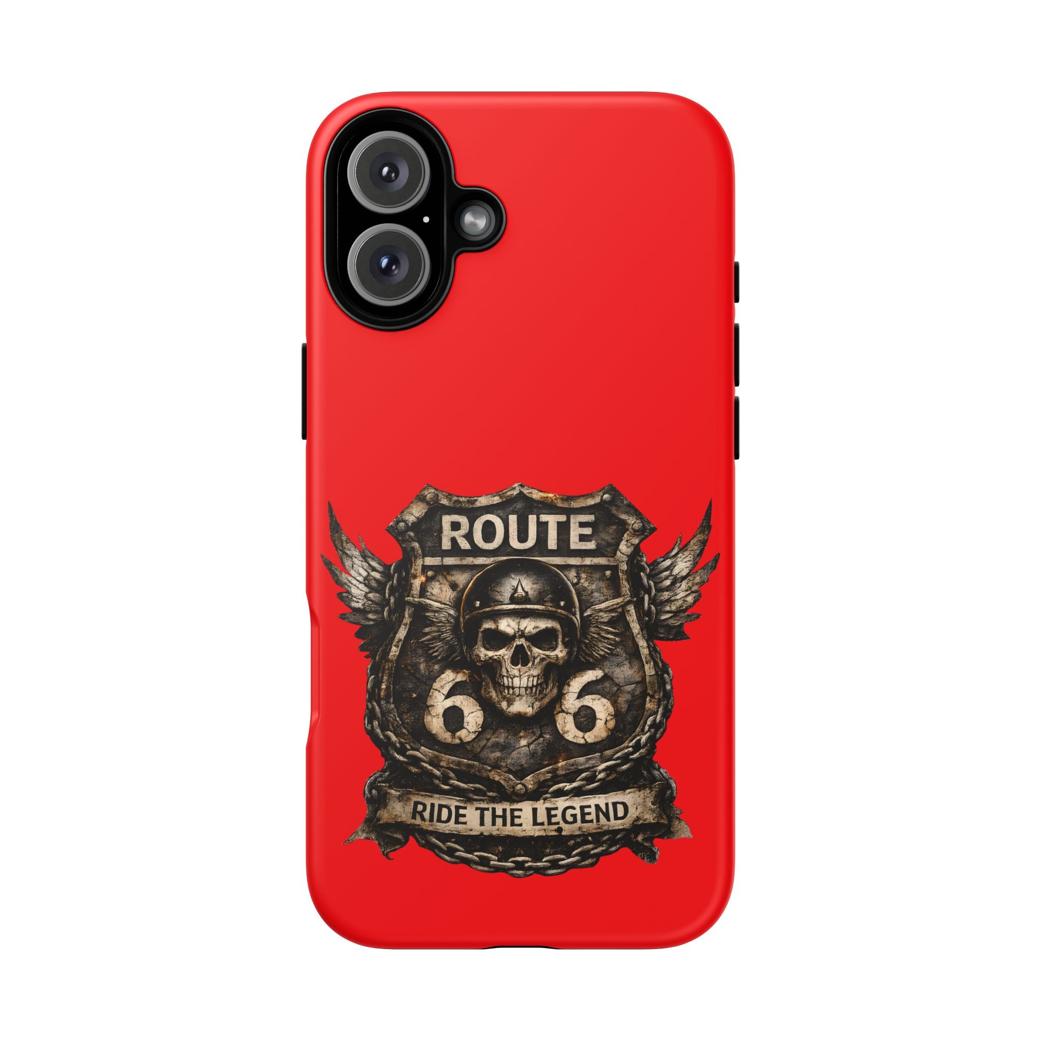 Route 66 Skull Helmet phone case | Motorcycle emblem, Ride the Legend
