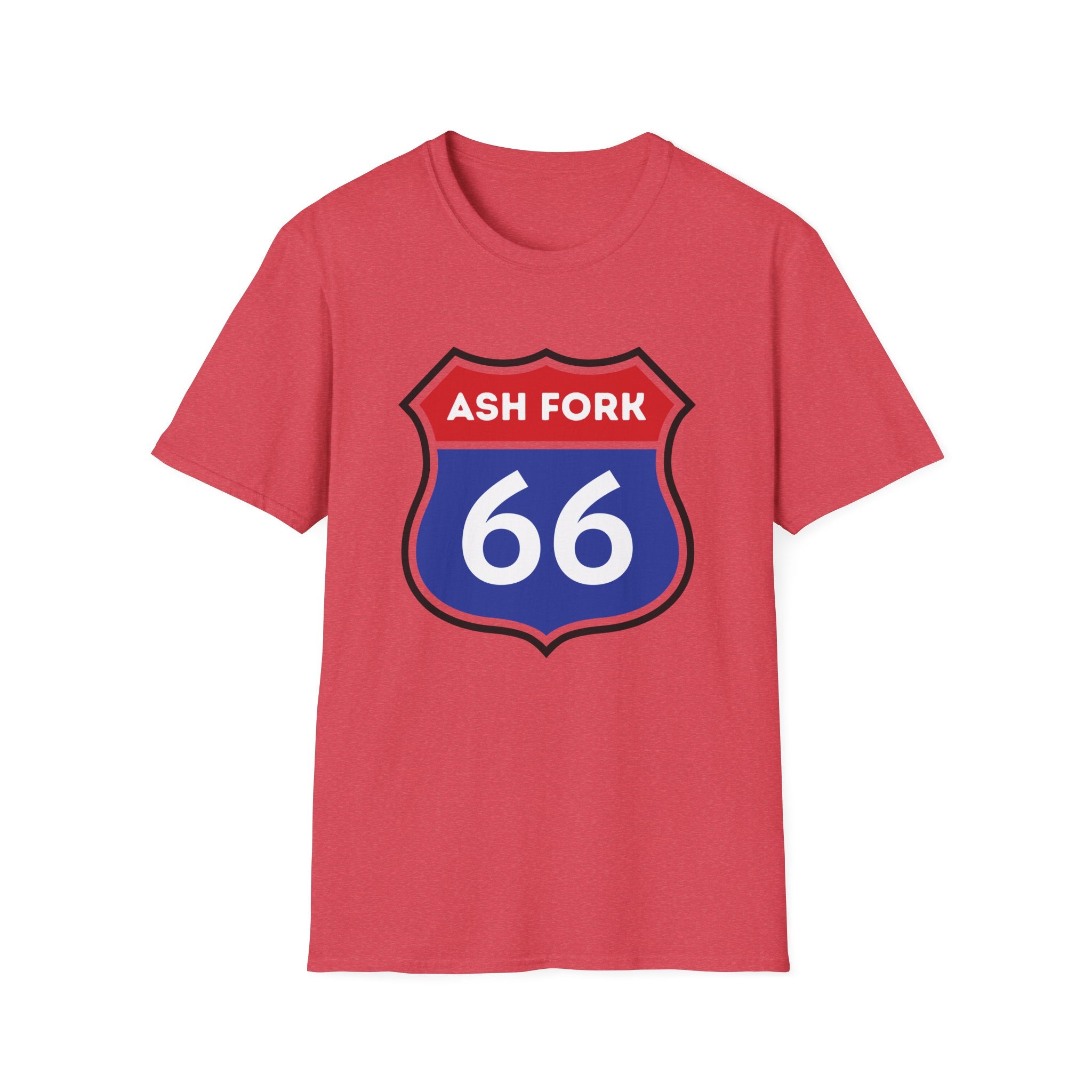Ash Fork 66 Shield T-Shirt | Route 66 Arizona Road Sign Tee