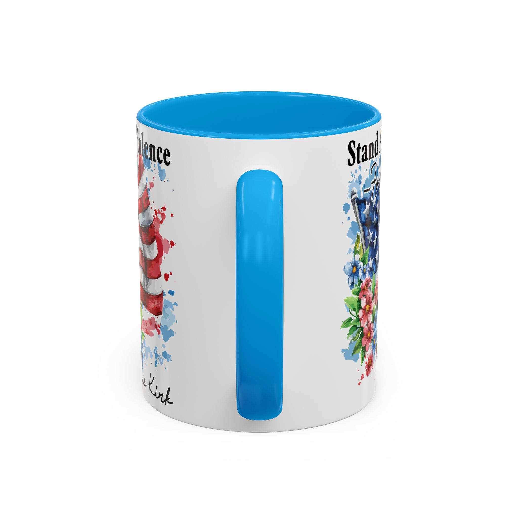 Charlie Kirk Patriotic Coffee Mugs for Inspiration, Stand Against Violence, Colorful Mugs, Gift for Activists, Tea Lovers, 4th of July