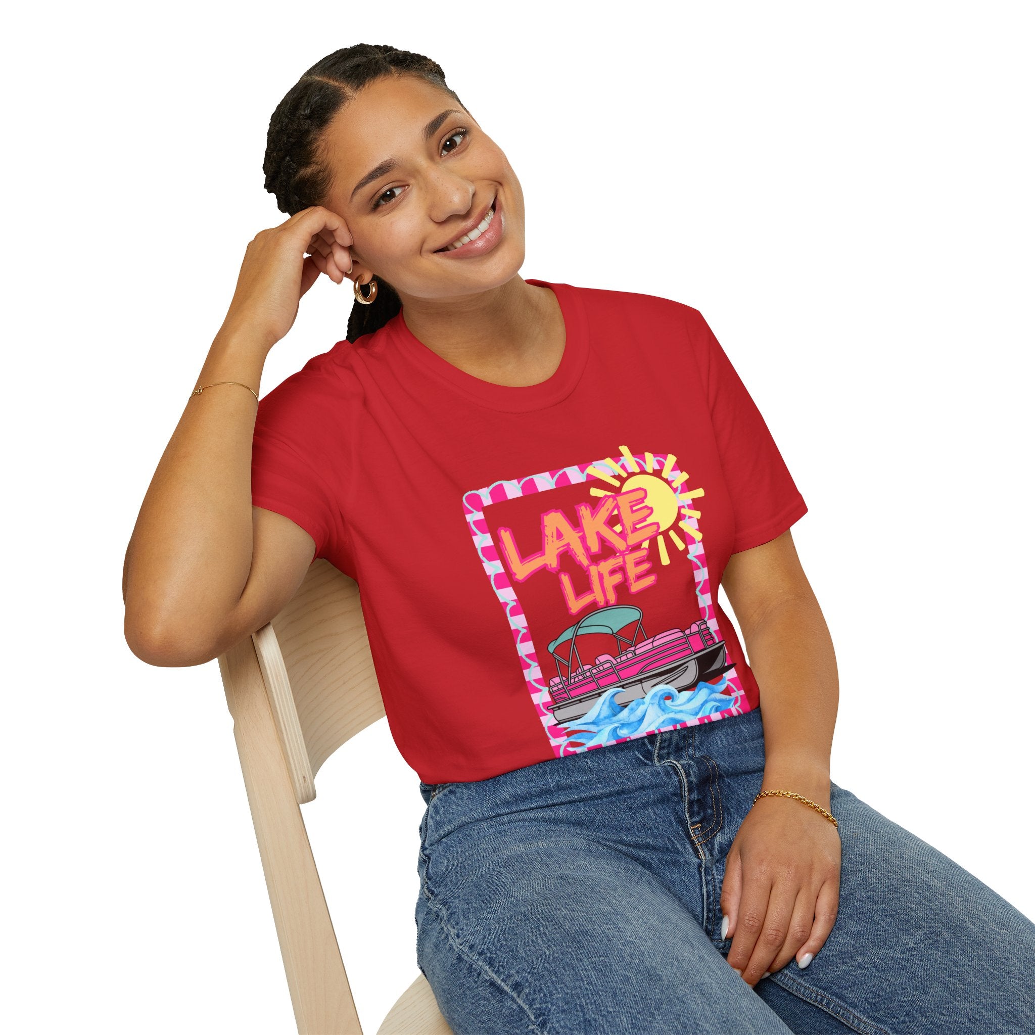 Lake Life Pontoon Boat T-Shirt | Summer Lake Vibes
