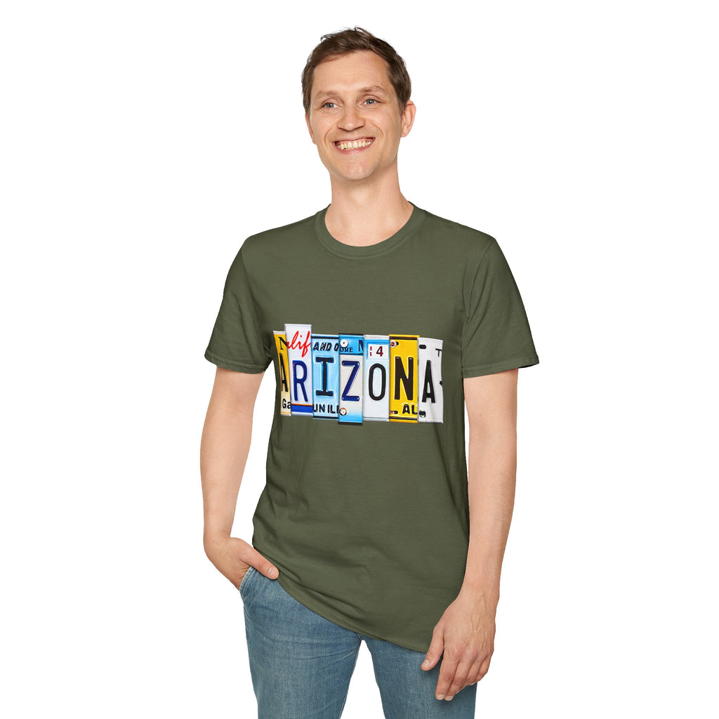 Arizona License Plate Collage T-Shirt | State Graphic Tee