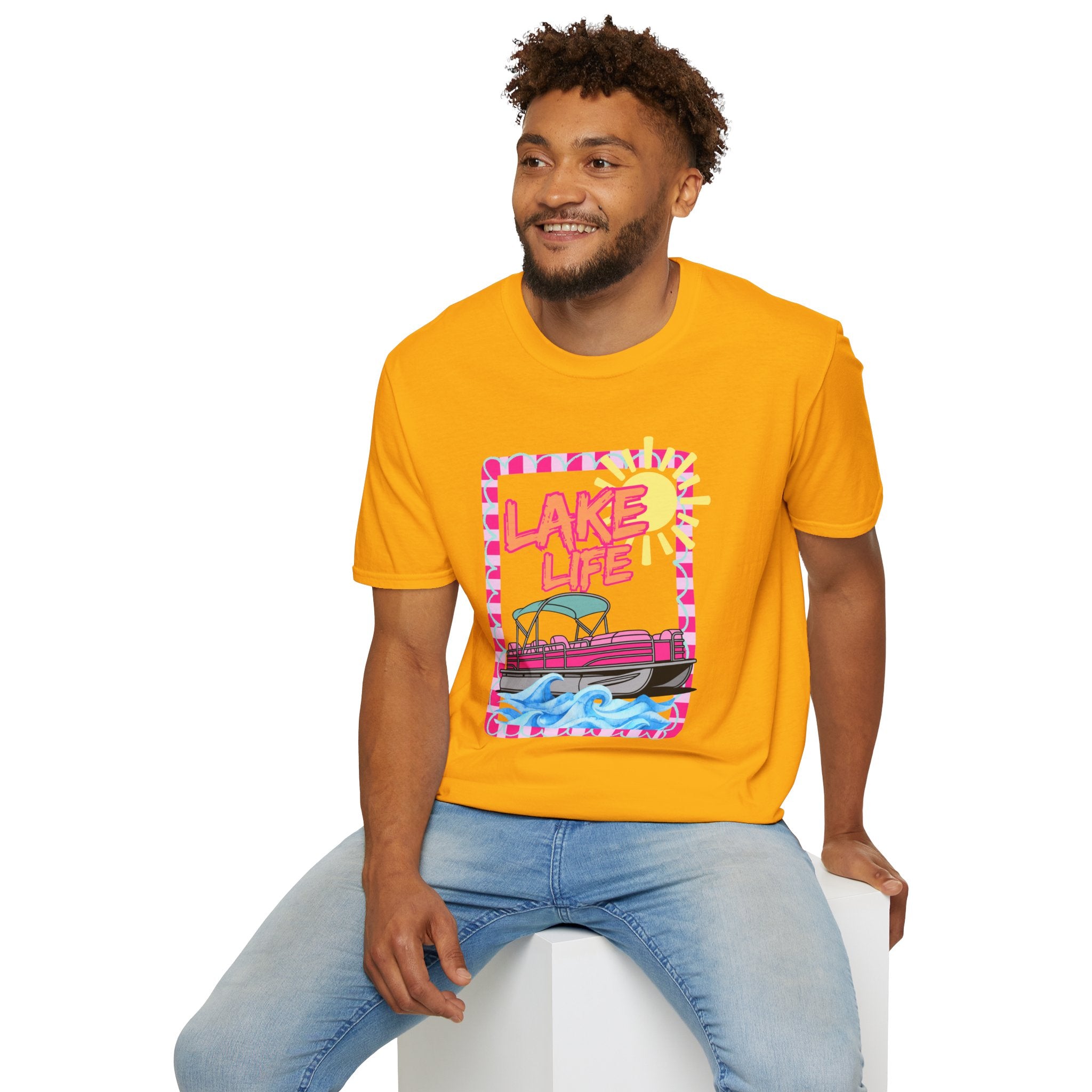 Lake Life Pontoon Boat T-Shirt | Summer Lake Vibes