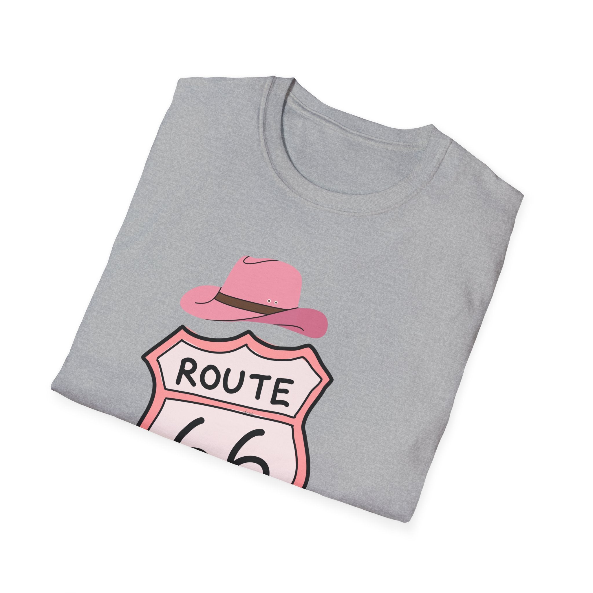 Route 66 Softstyle T-Shirt, Get Your Kick's On, Men Women, Unisex Tee Gift, Travel Highway Shirt