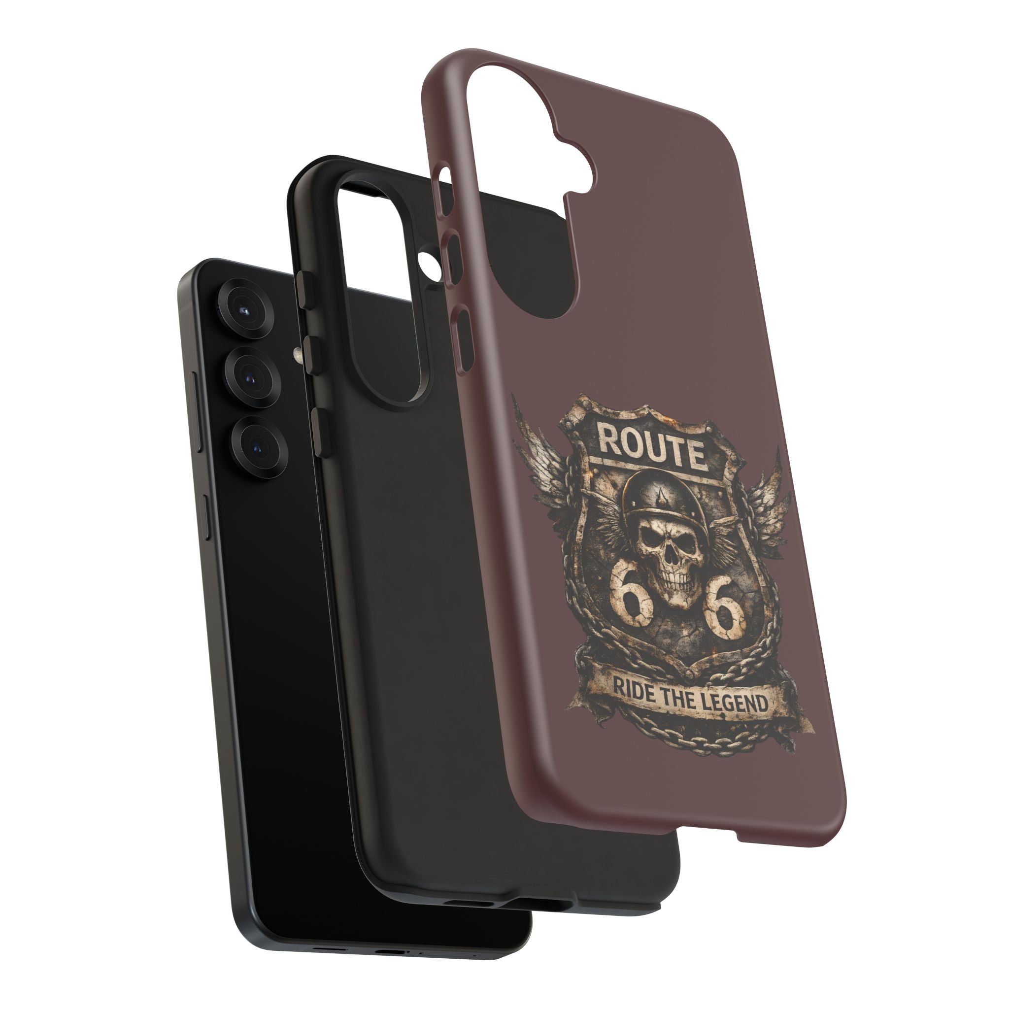 Route 66 Skull Helmet phone case | Motorcycle emblem, Ride the Legend