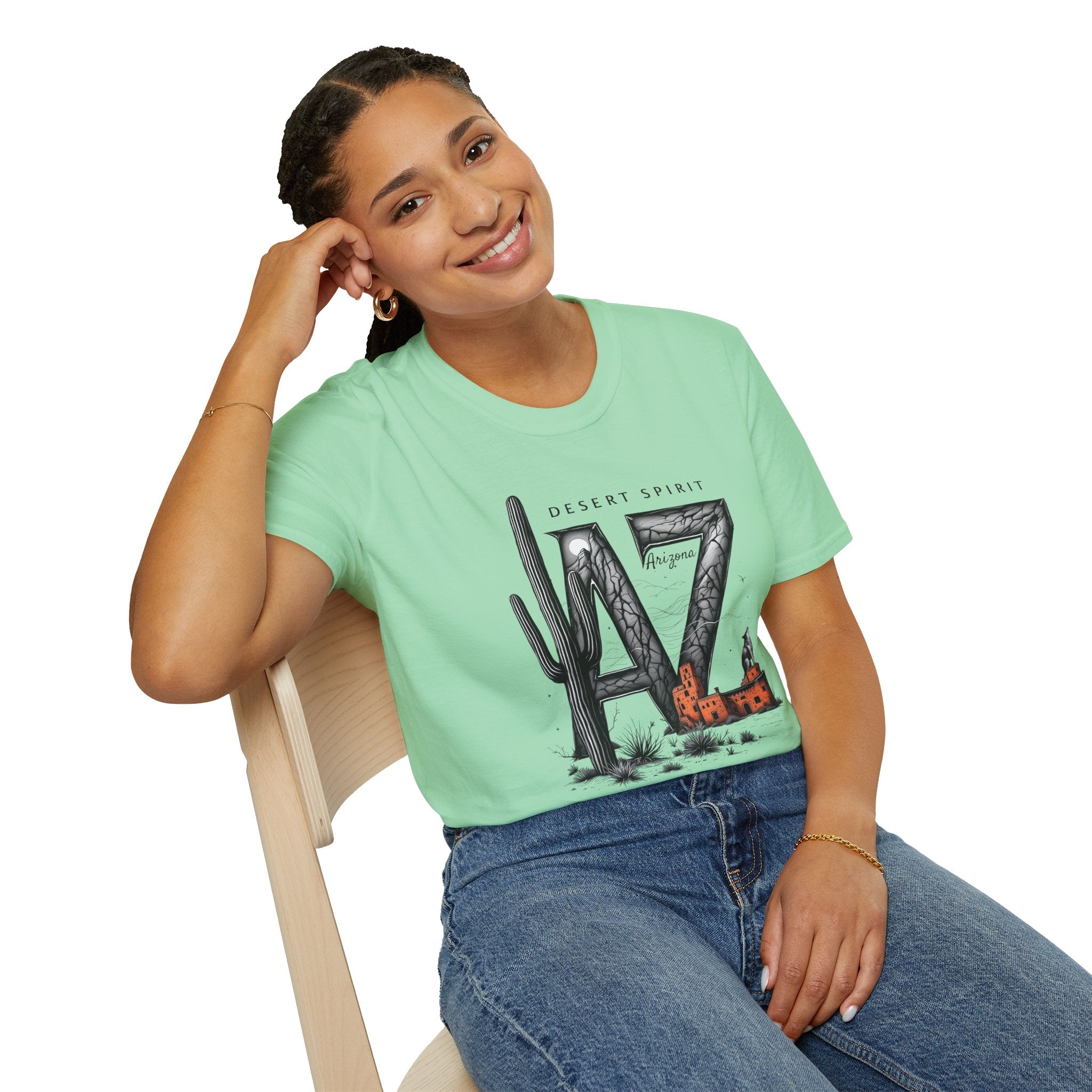 Arizona Desert Spirit T-Shirt | AZ Cactus Southwest Illustration