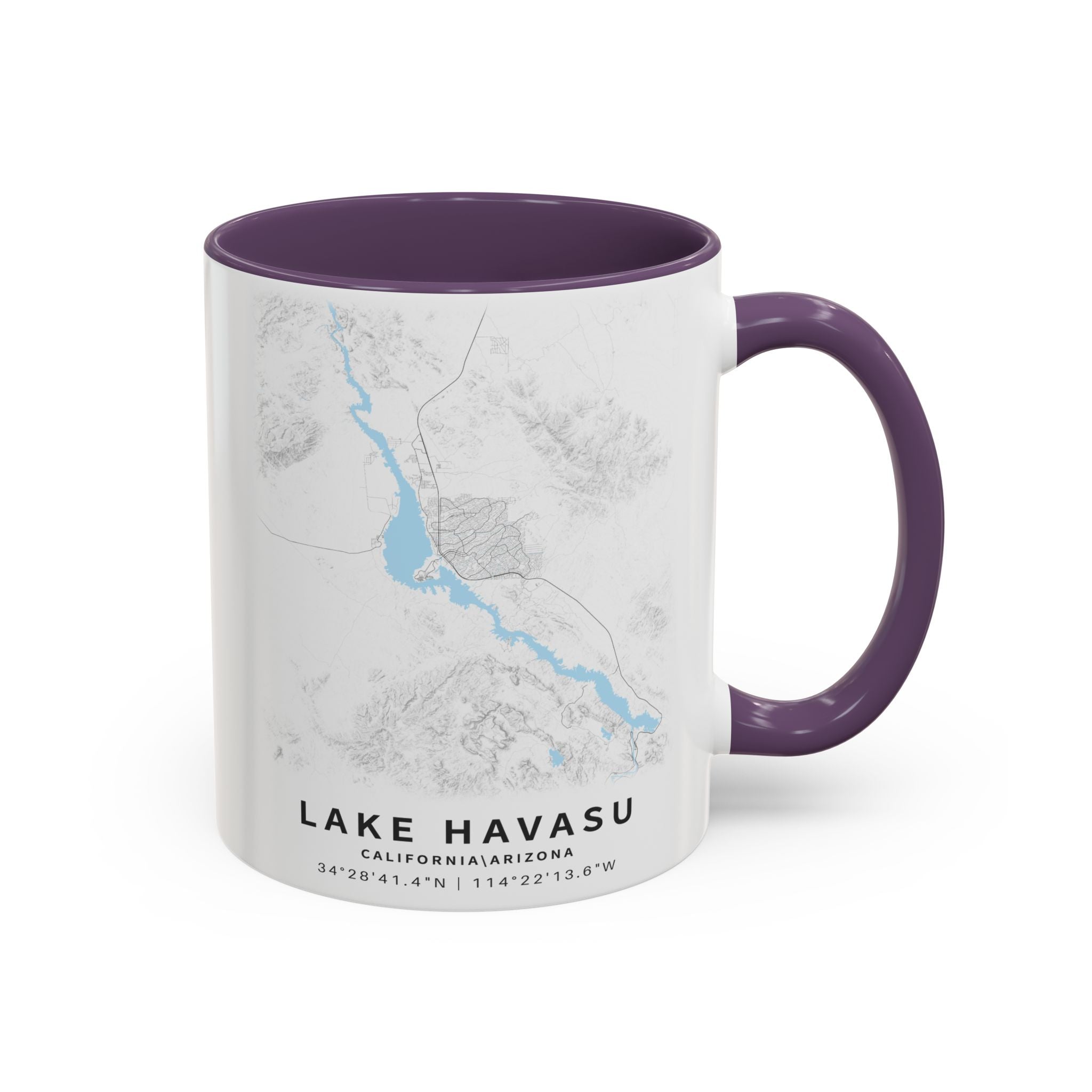 Lake Havasu map Accent Coffee Mug | 11oz 15oz