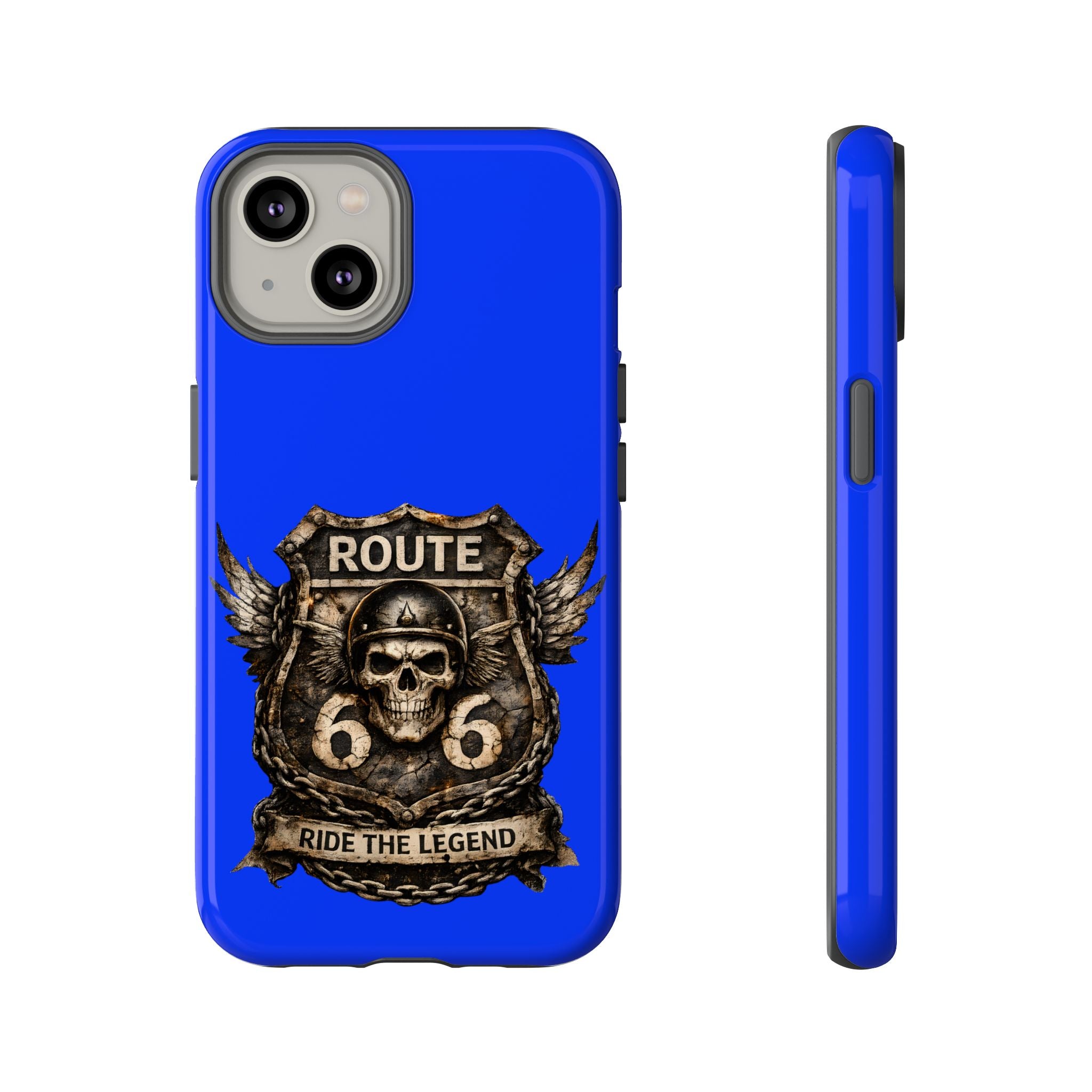 Route 66 Skull Helmet phone case | Motorcycle emblem, Ride the Legend