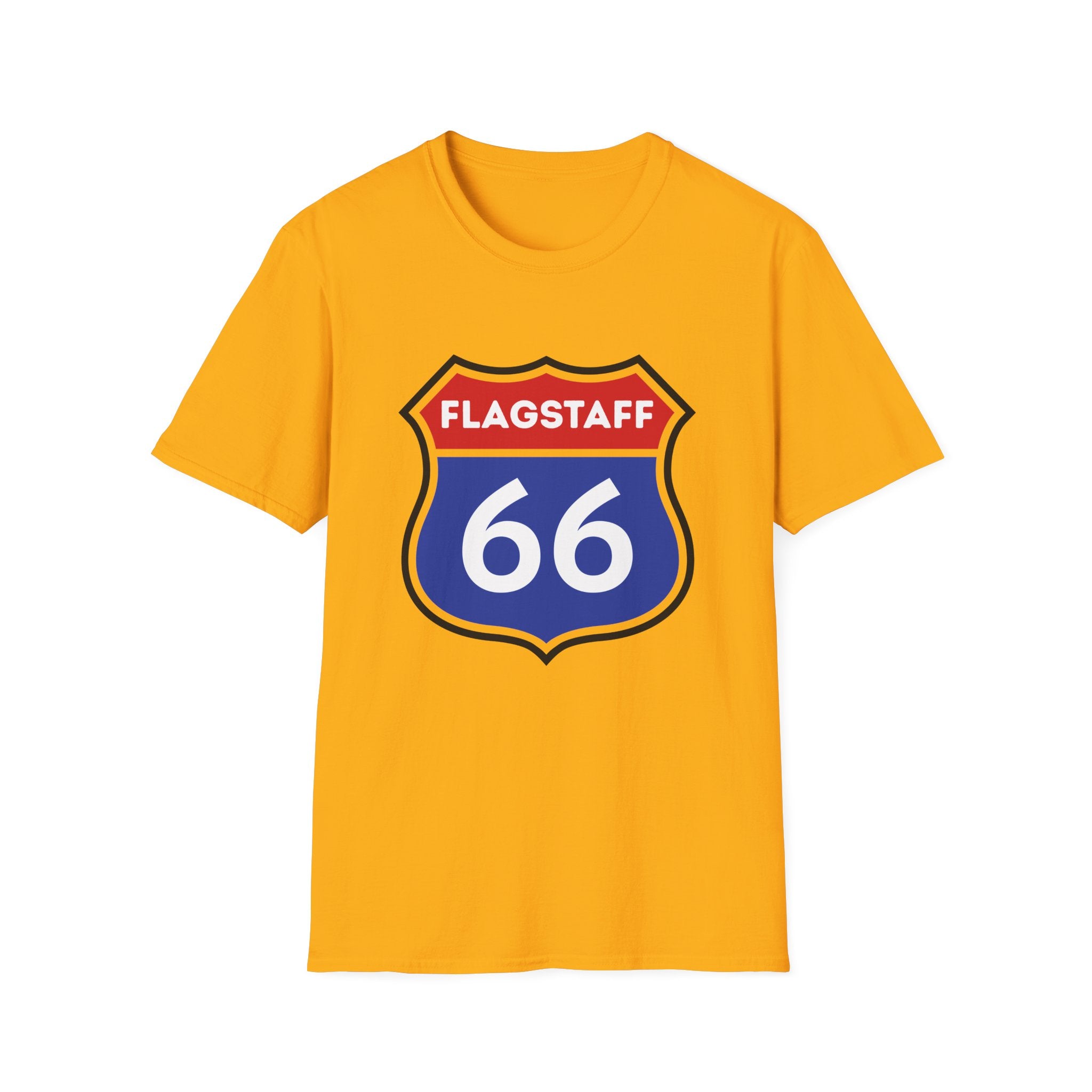 Flagstaff Route 66 Shield T-Shirt | Vintage Highway Sign Tee