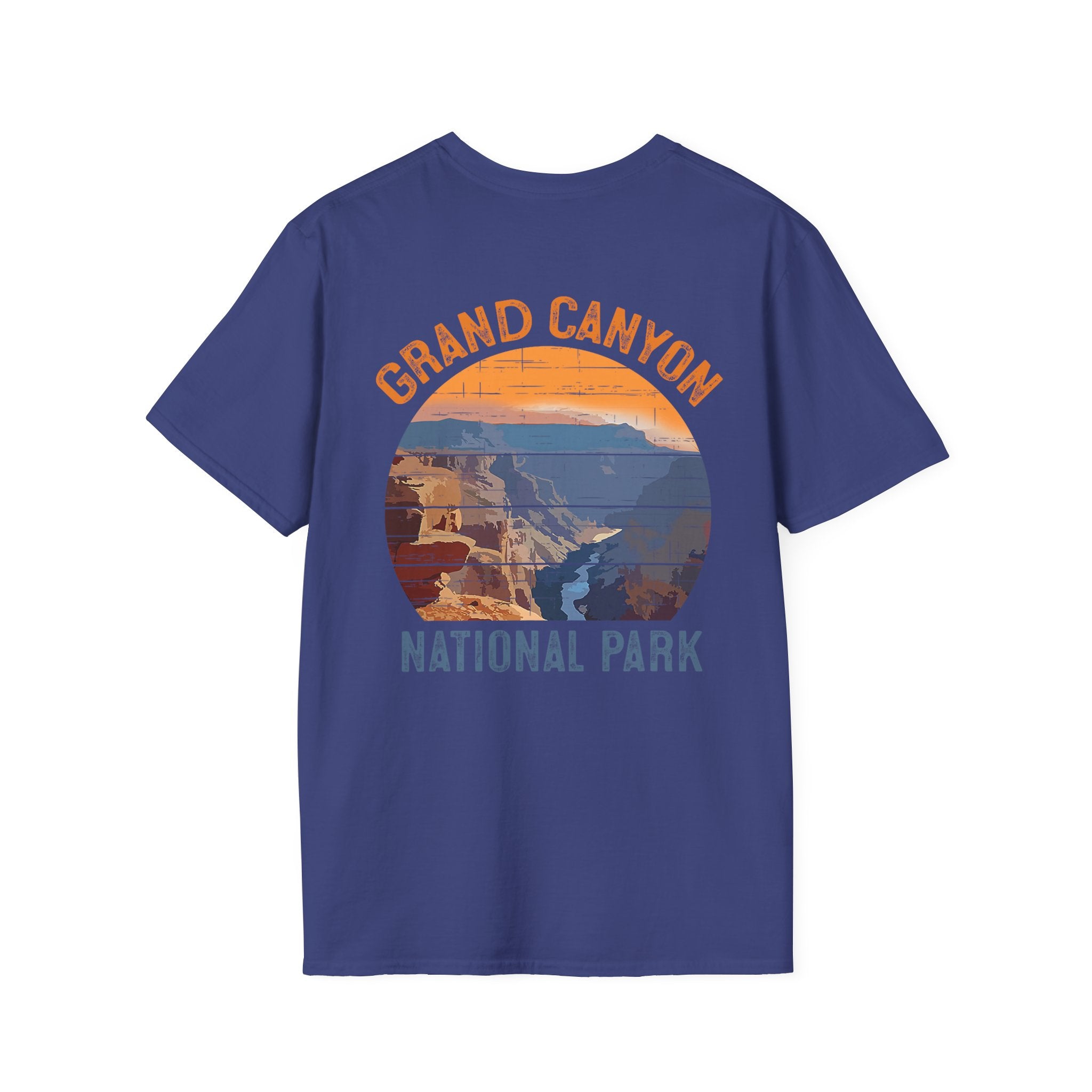 Grand Canyon Retro Sunset T-Shirt | Printed Front and Back National Park Landscape