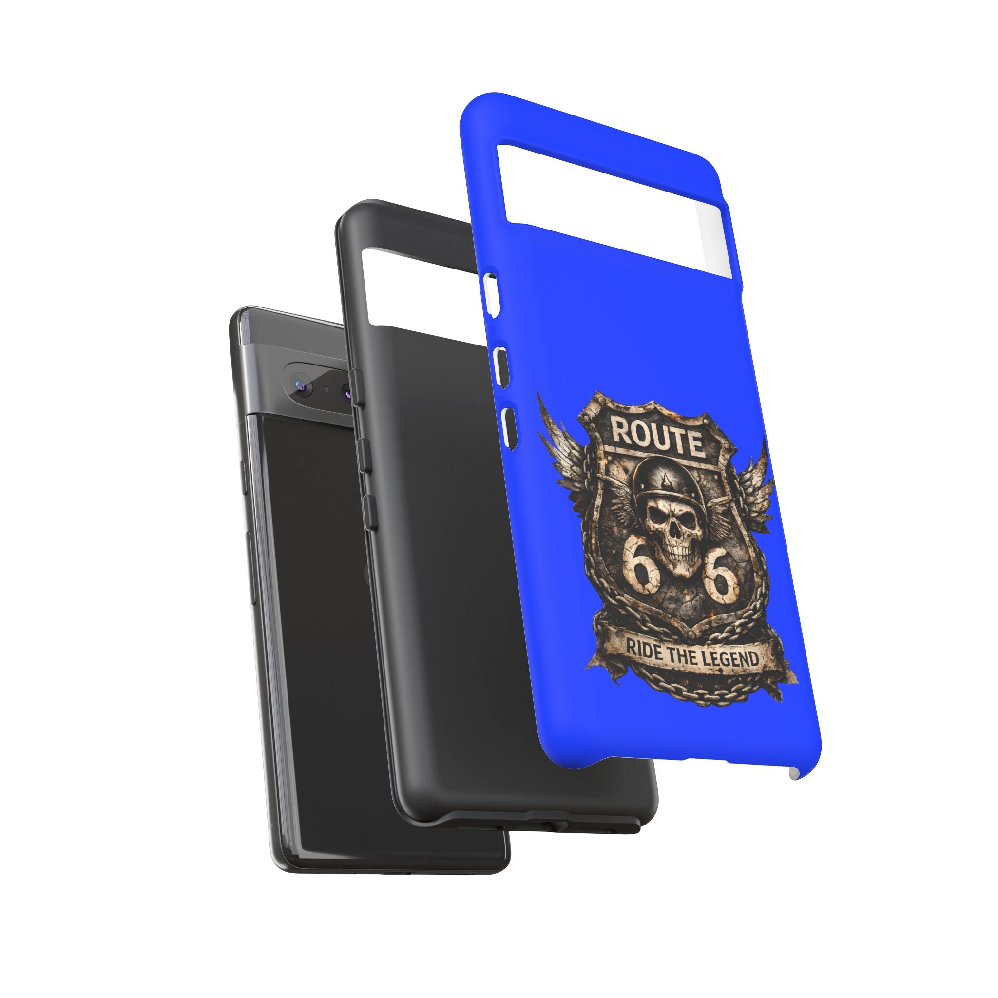 Route 66 Skull Helmet phone case | Motorcycle emblem, Ride the Legend