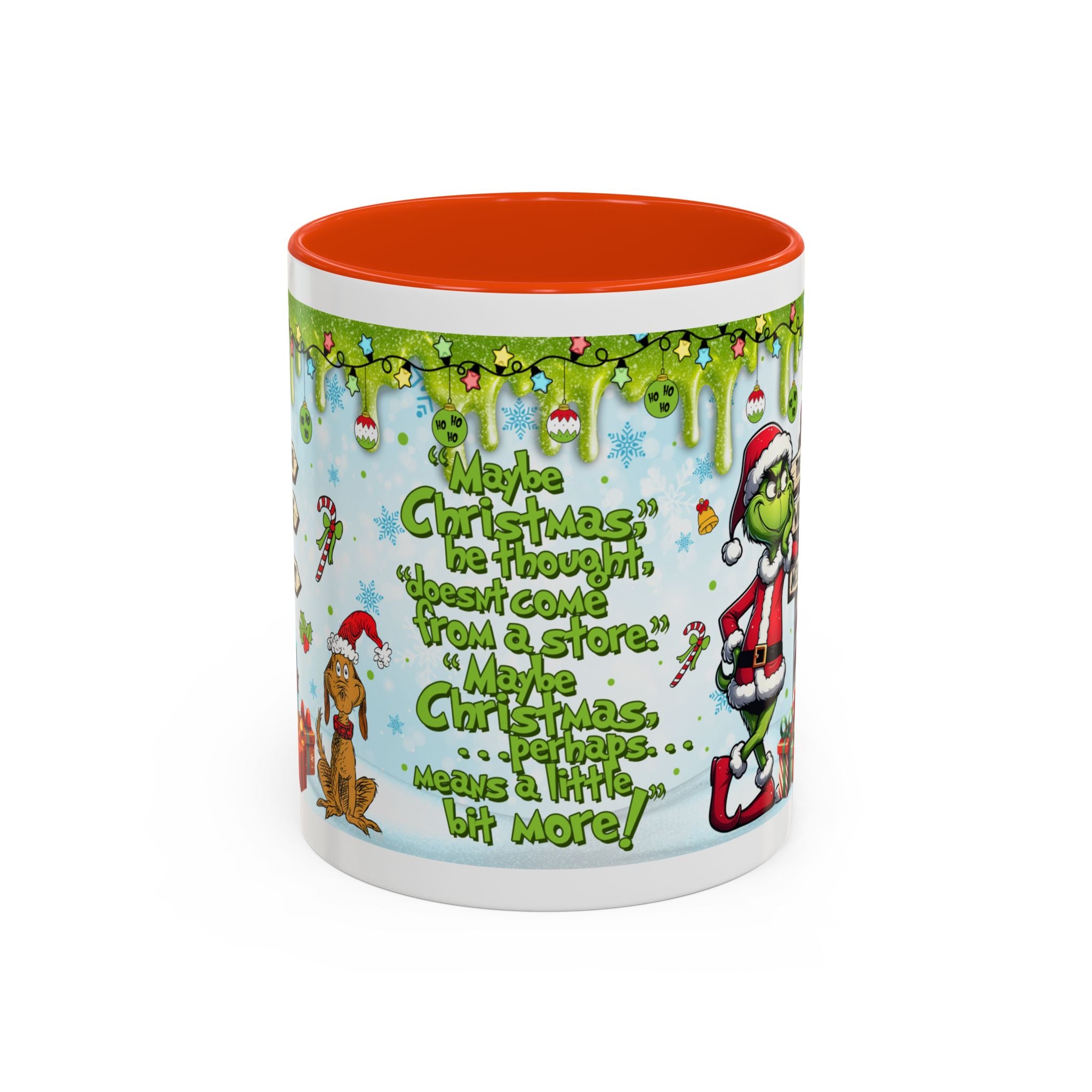 Grinch Christmas Mug | Colorful 11oz 15oz Ceramic Coffee Cup