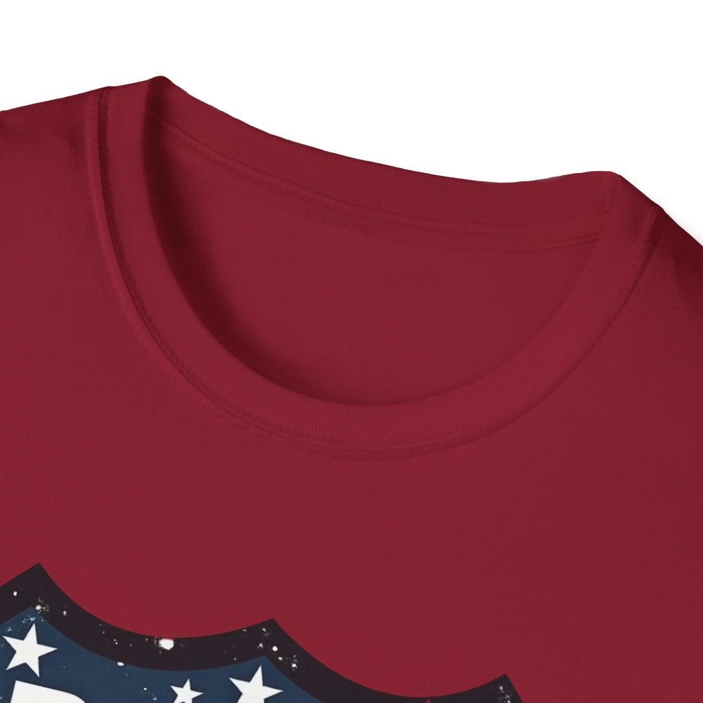 Route 66 Shield T-Shirt | American Flag Vintage Road Sign
