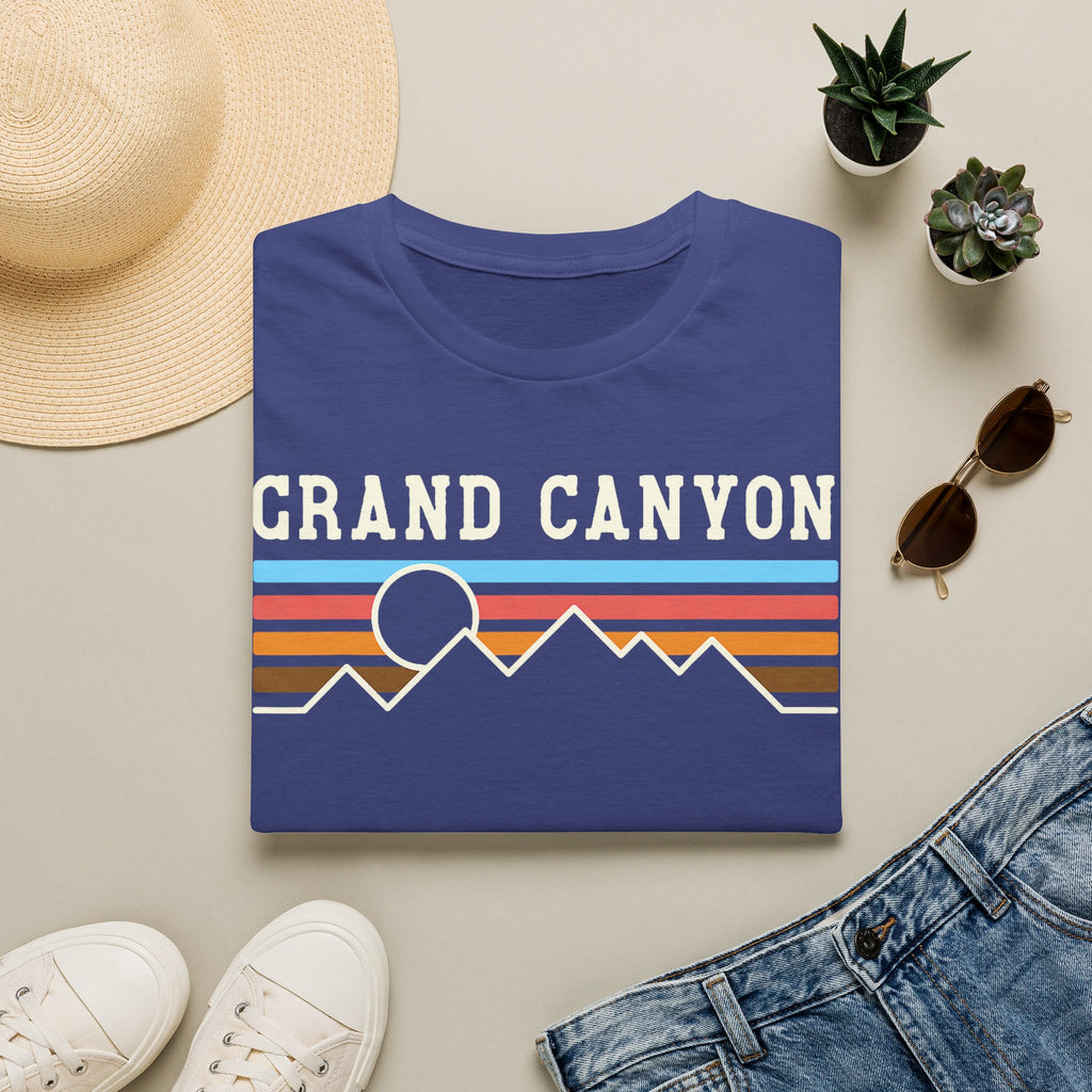Grand Canyon Retro Sunset T-Shirt | Printed Front and Back National Park Landscape