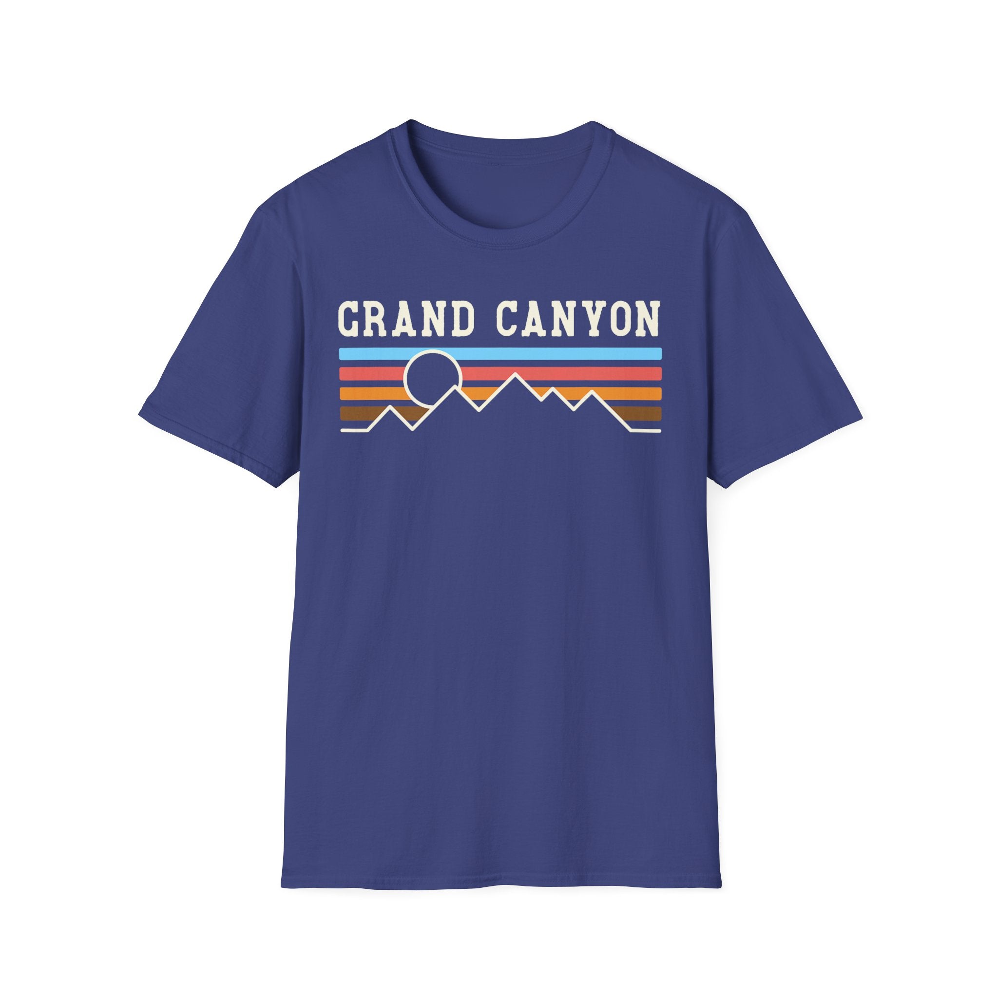 Grand Canyon Retro Sunset T-Shirt | Printed Front and Back National Park Landscape