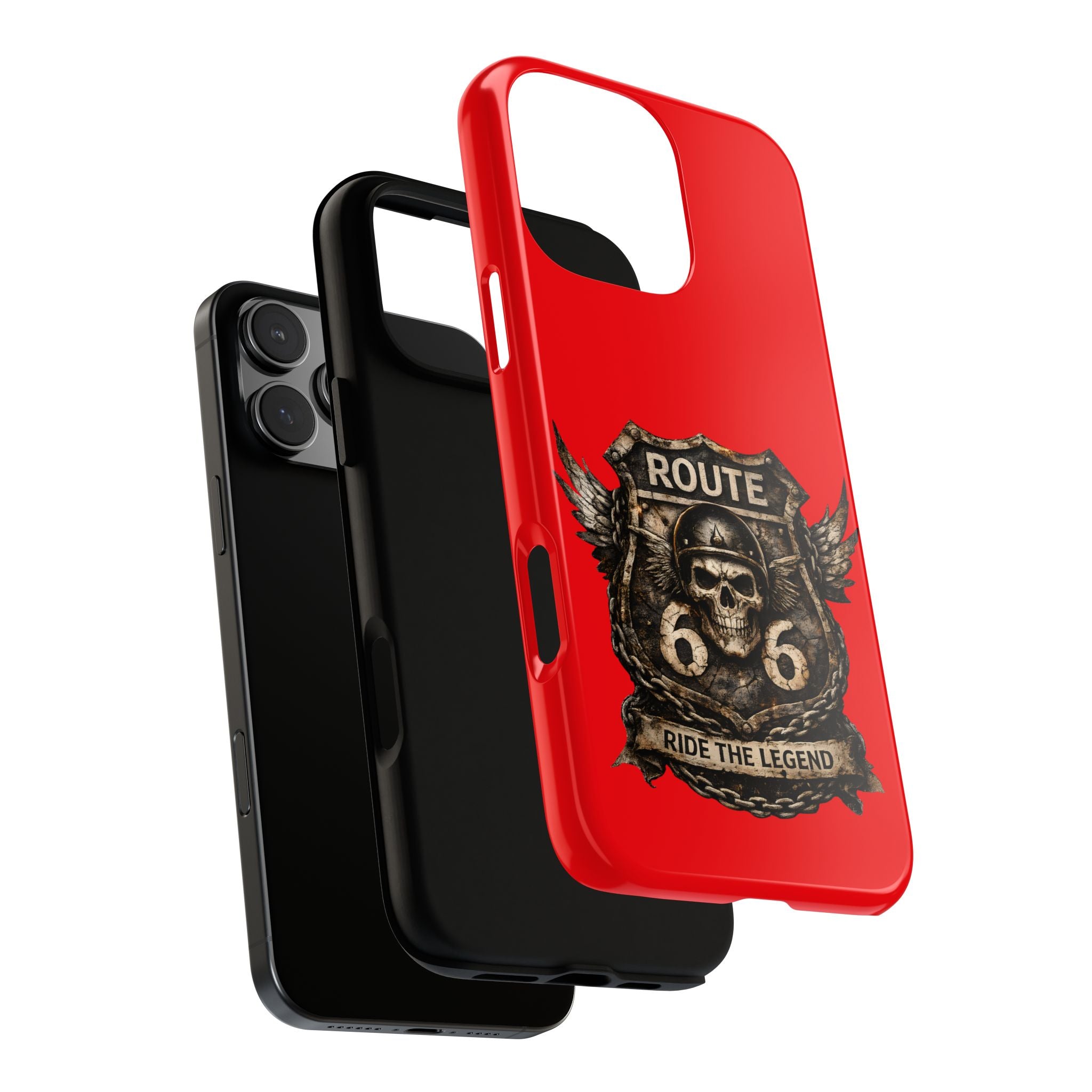 Route 66 Skull Helmet phone case | Motorcycle emblem, Ride the Legend