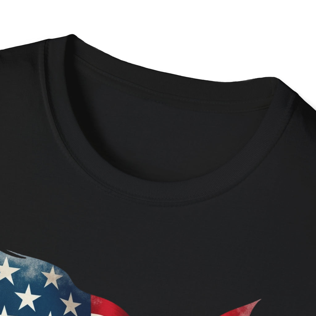 Route 66 Shield with American Flag T-Shirt | Vintage Road Trip Tee