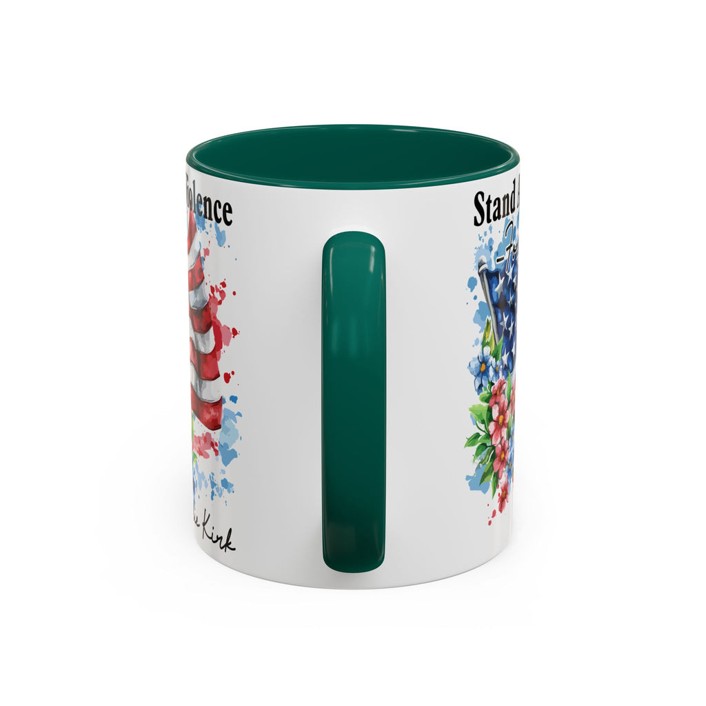 Charlie Kirk Patriotic Coffee Mugs for Inspiration, Stand Against Violence, Colorful Mugs, Gift for Activists, Tea Lovers, 4th of July