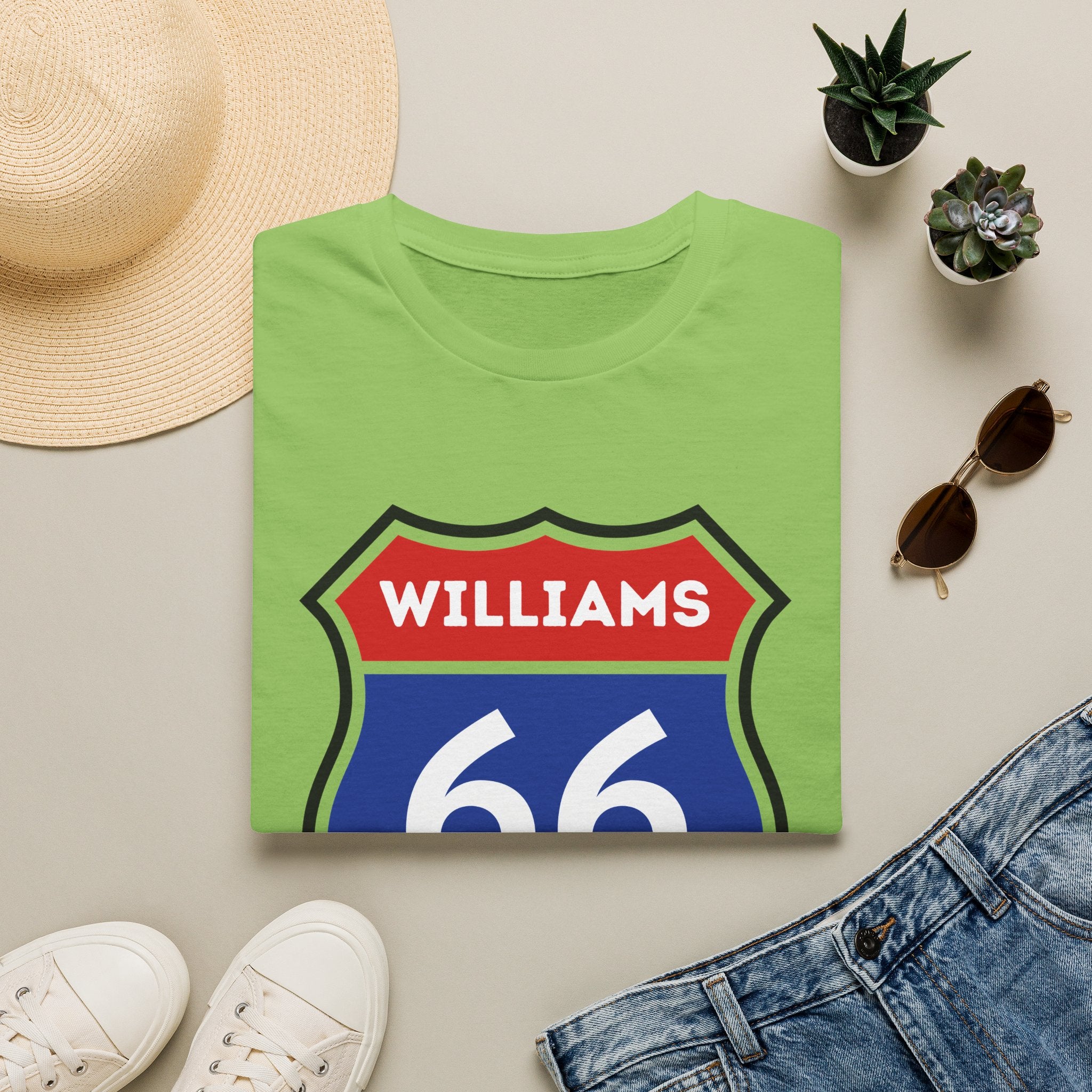 Williams 66 Shield T-Shirt | Route 66 Road Sign Shirt