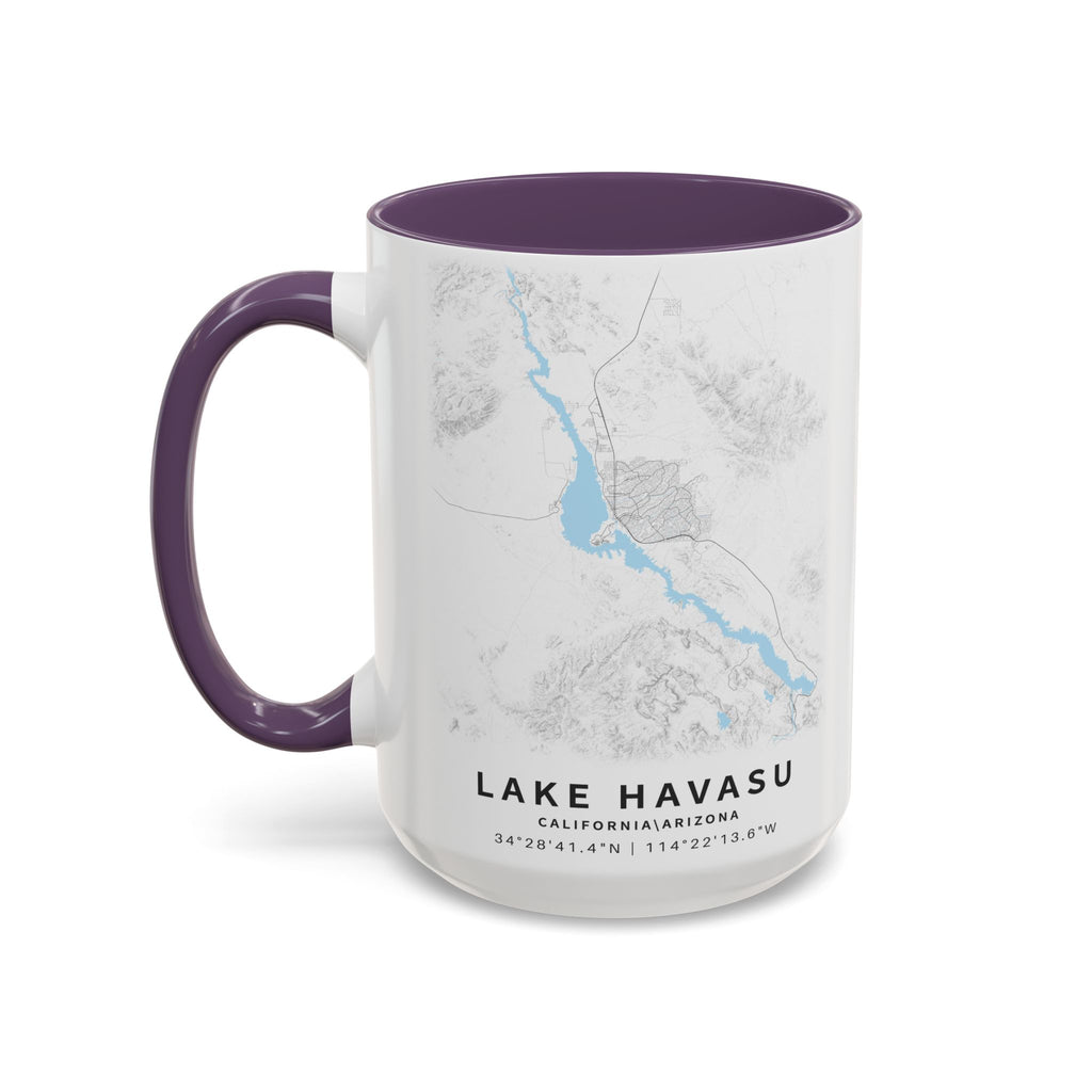 Lake Havasu map Accent Coffee Mug | 11oz 15oz