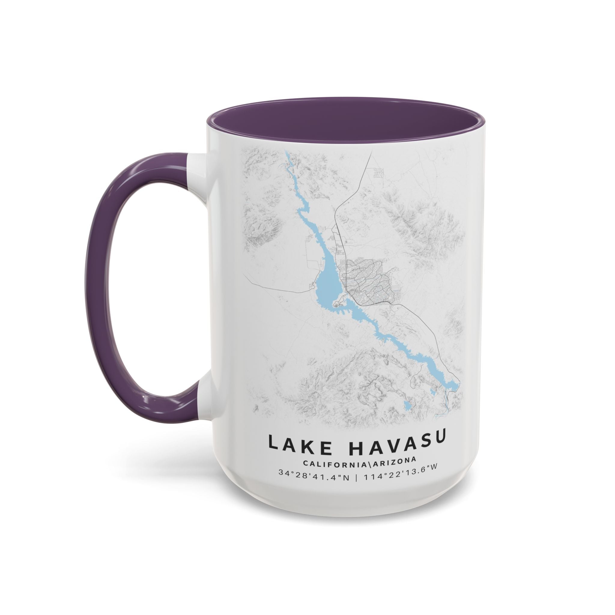Lake Havasu map Accent Coffee Mug | 11oz 15oz