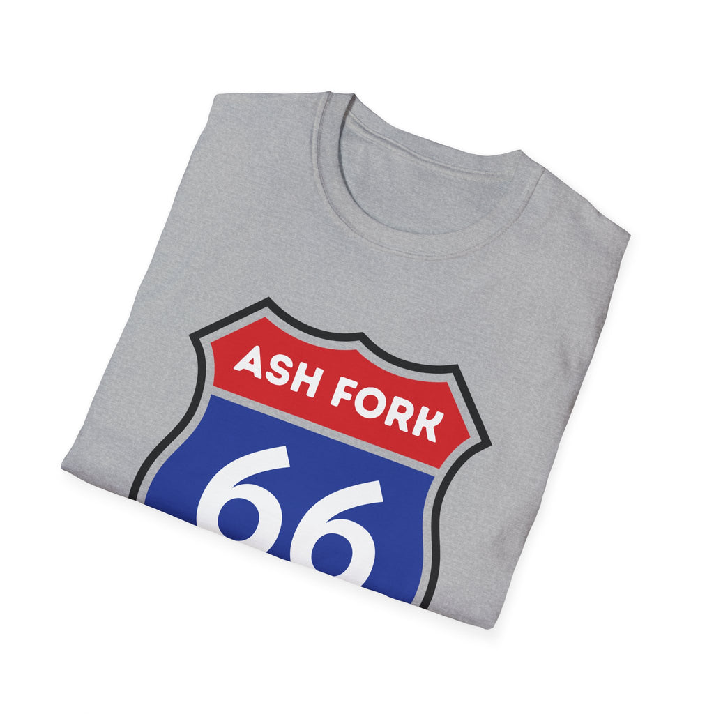 Ash Fork 66 Shield T-Shirt | Route 66 Arizona Road Sign Tee