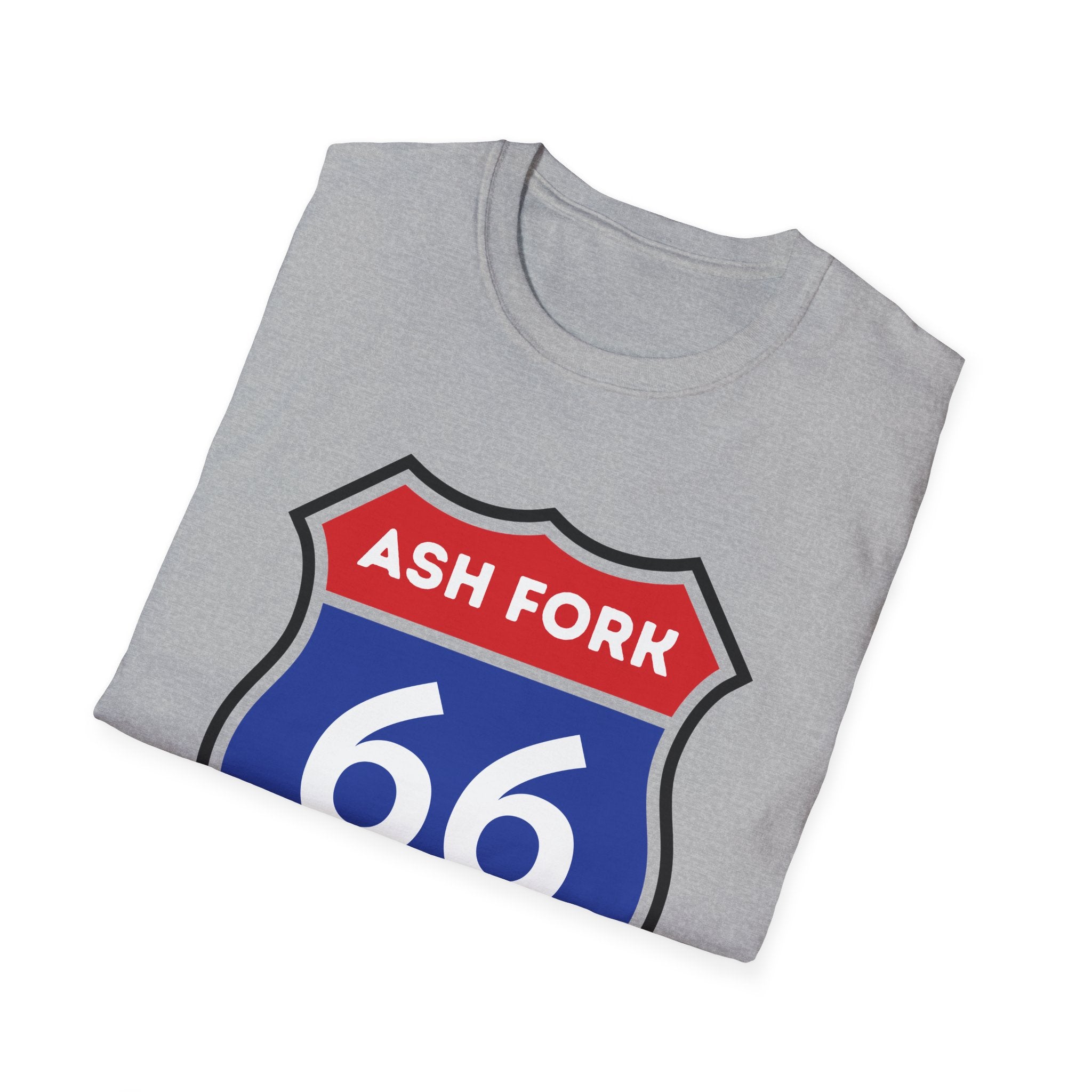 Ash Fork 66 Shield T-Shirt | Route 66 Arizona Road Sign Tee