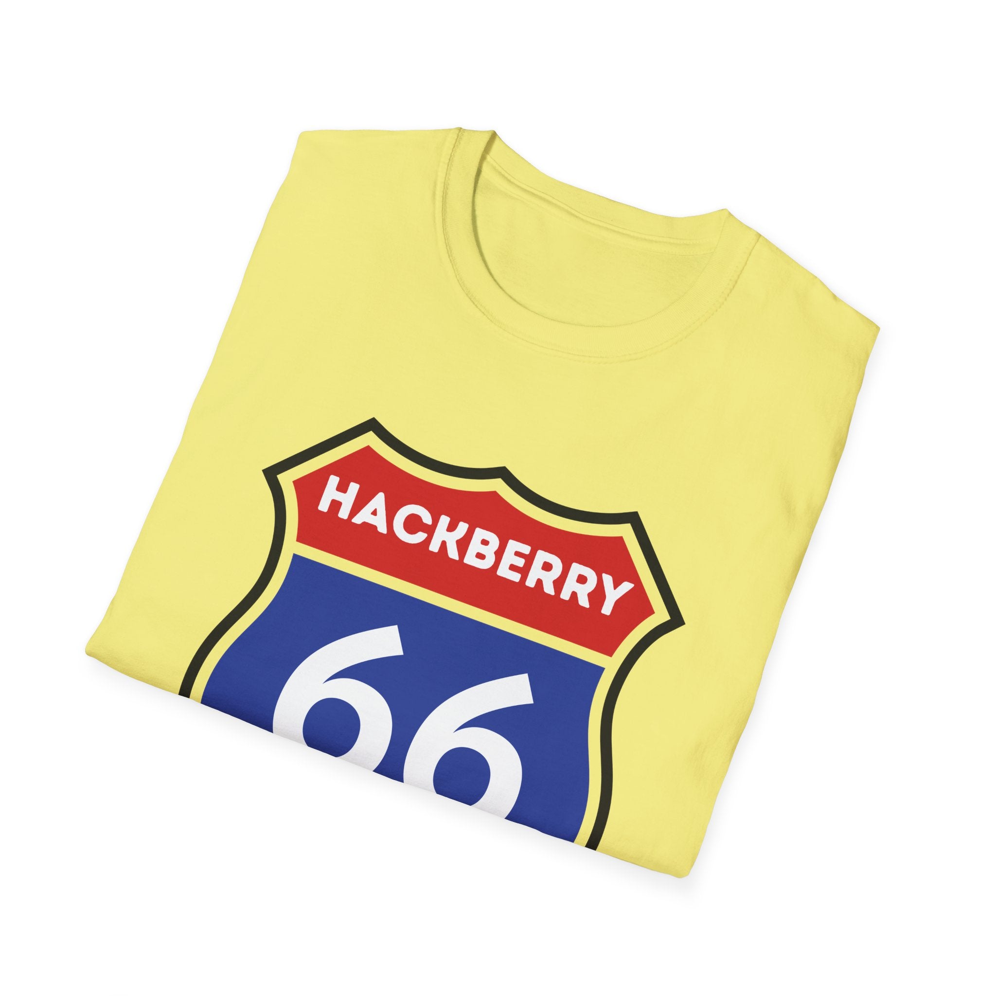 Hackberry 66 Shield T-Shirt | Route 66 Road Sign Tee