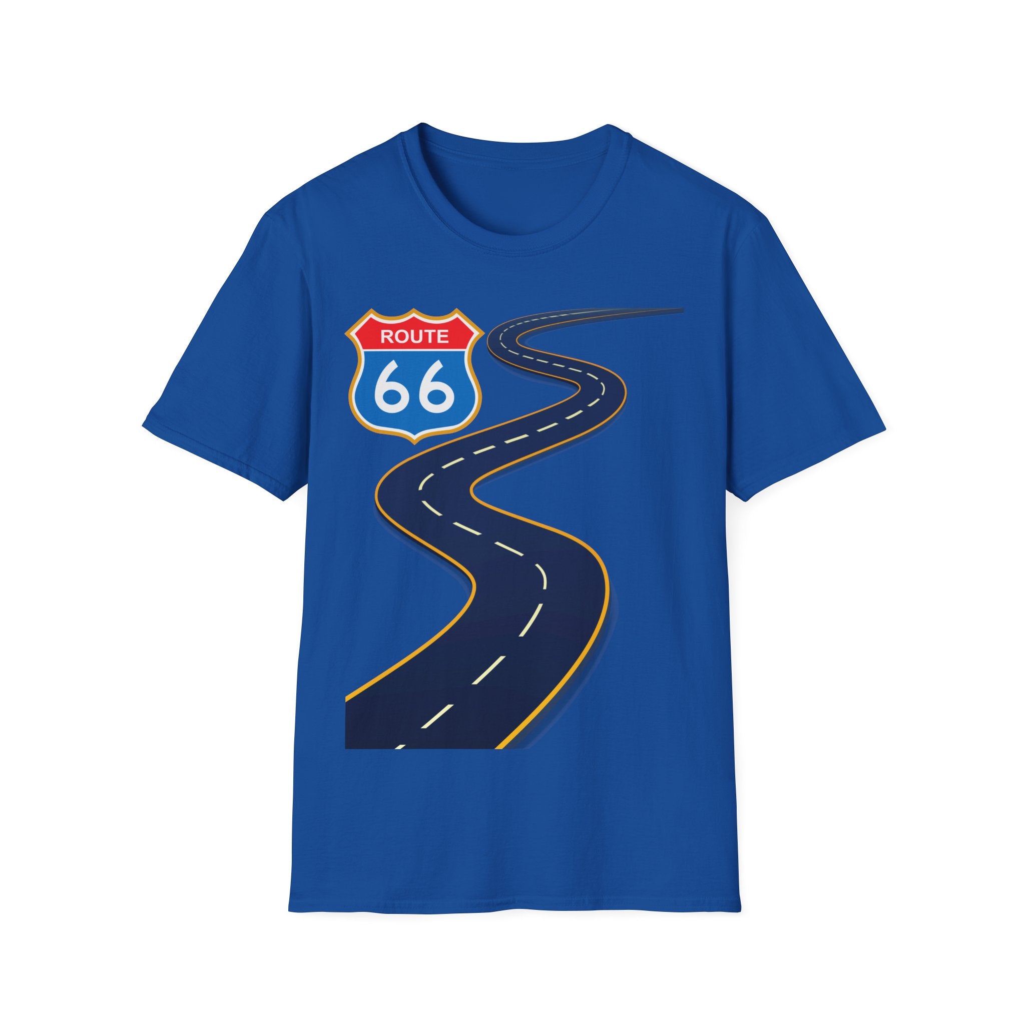 Route 66 Mens and Womans Softstyle T-Shirt, Retro Road Trip Tee, Vintage Highway Shirt, Travel Adventure Top, Unisex Graphic Tee